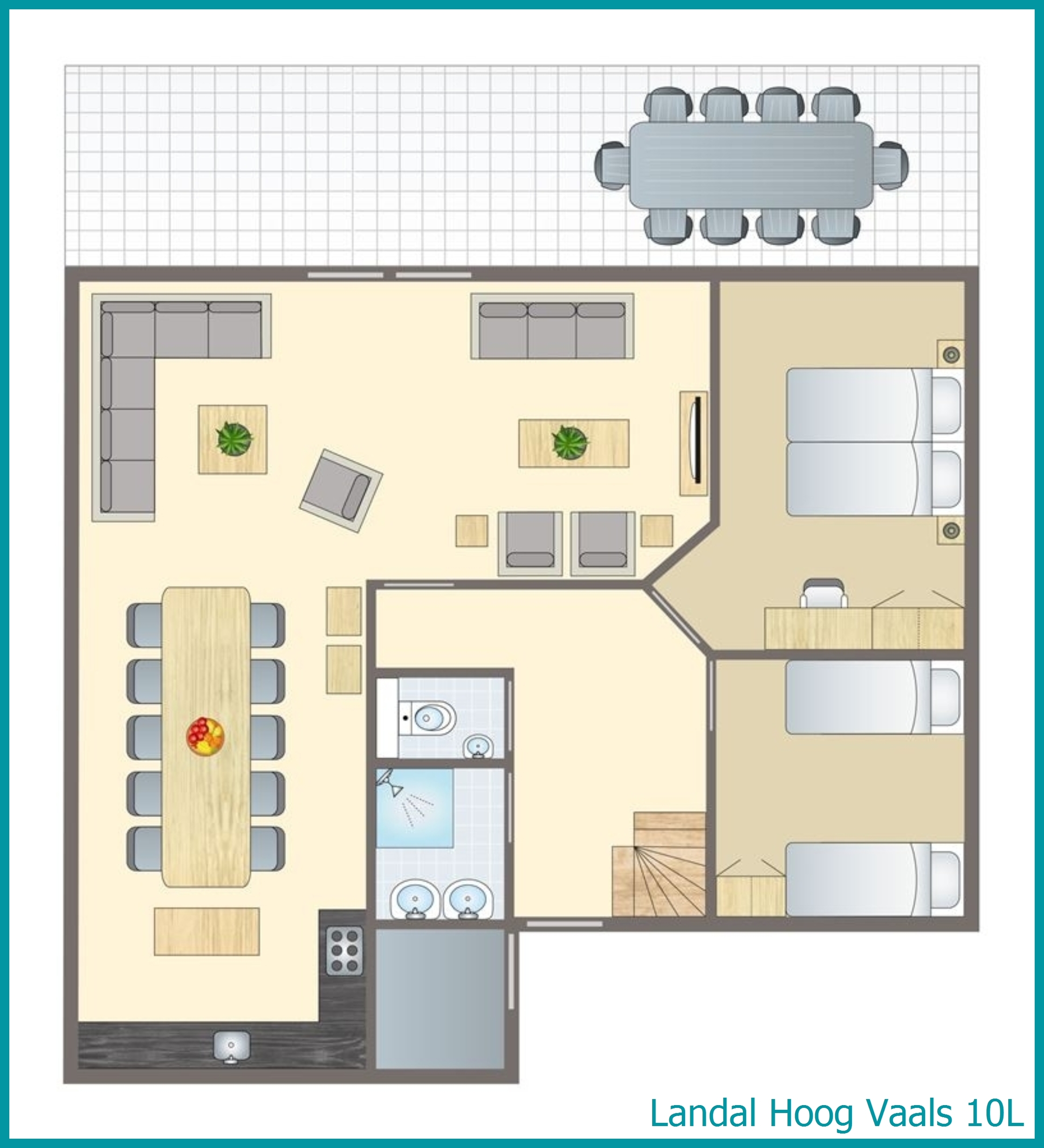 10-person bungalow 10L at Hoog Vaals