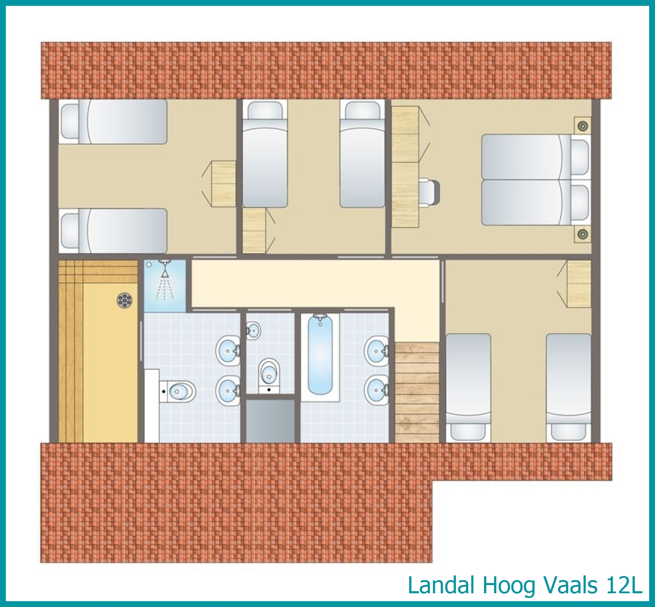 12-person bungalow 12L at Hoog Vaals