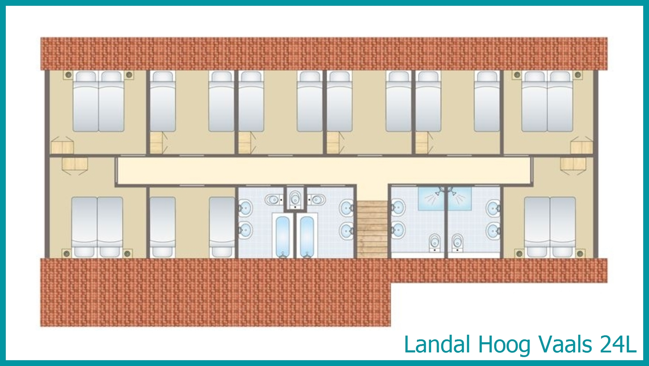 24-person bungalow 24L at Hoog Vaals