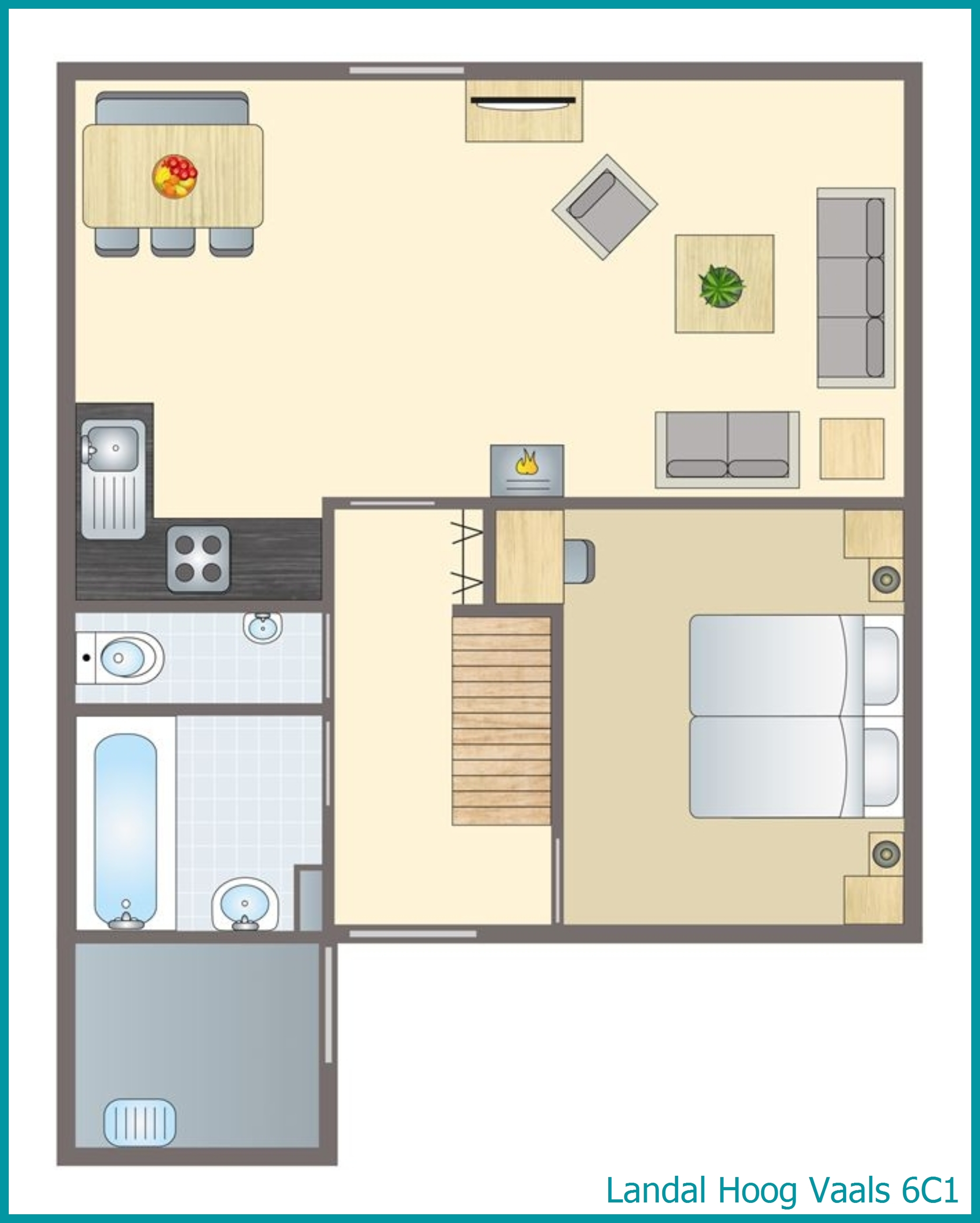 6-person bungalow 6C1 at Hoog Vaals
