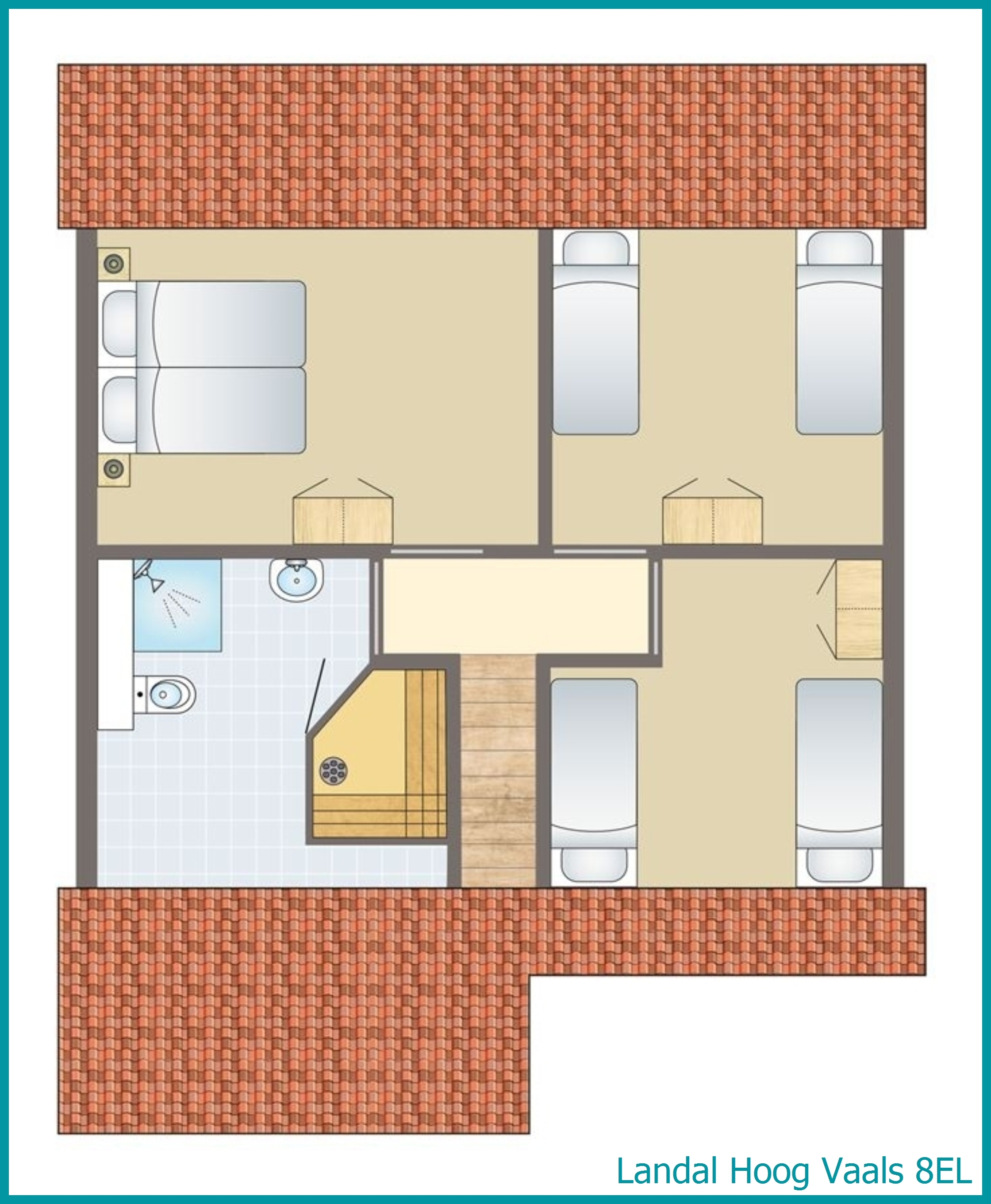8-person bungalow 8EL at Hoog Vaals