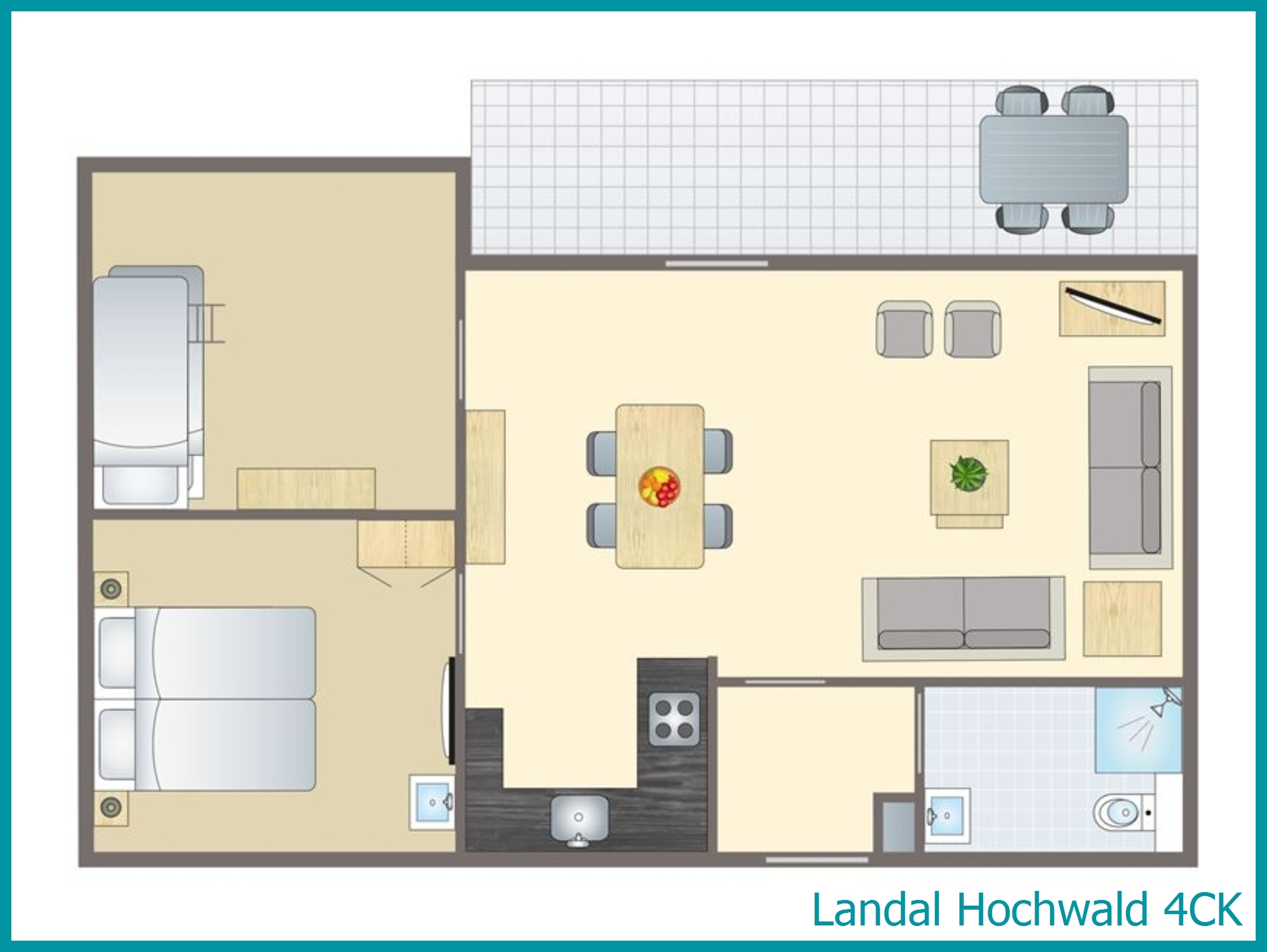 4-person children's bungalow 4CK at Hochwald
