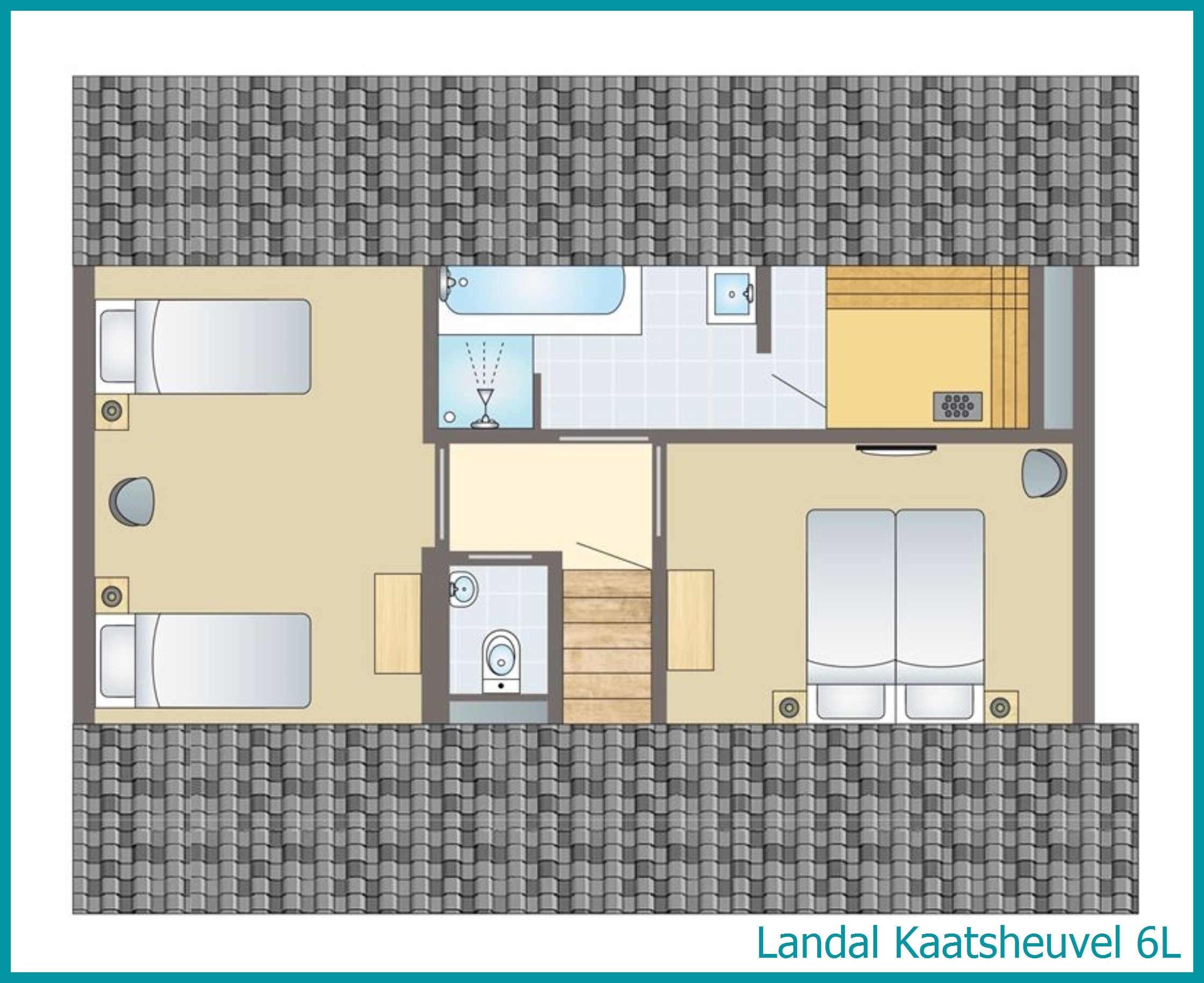 6-person vacation home 6L at Kaatsheuvel