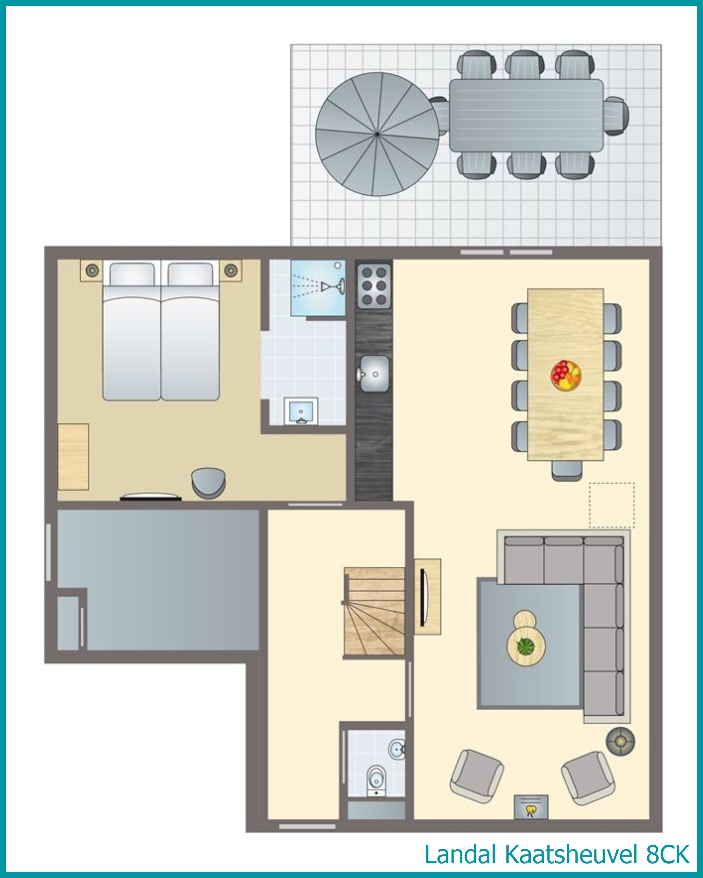 8-person children's vacation home 8CK at Kaatsheuvel