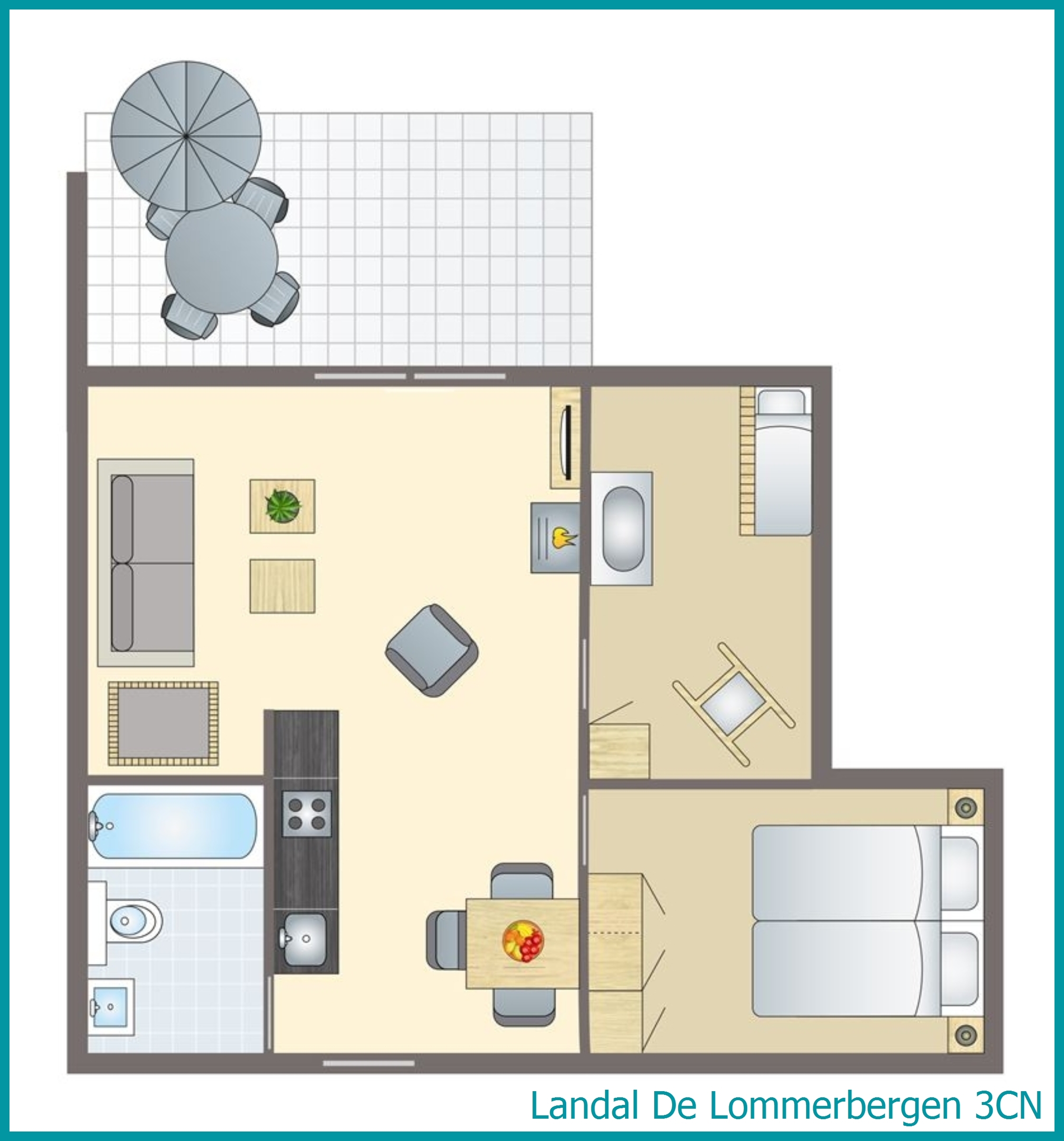 3-person babybungalow 3CN at De Lommerbergen