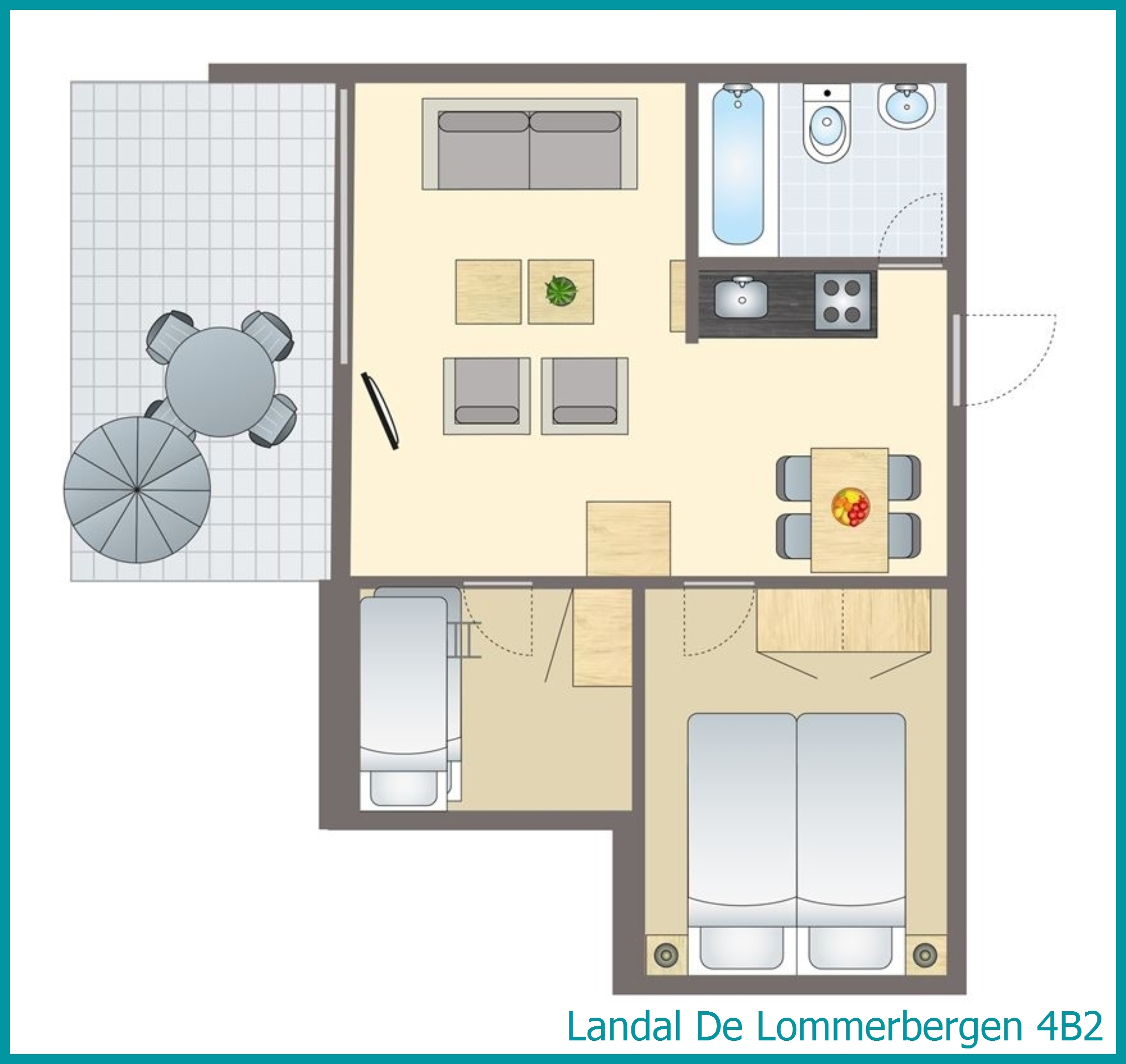 4-person bungalow 4B2 at De Lommerbergen