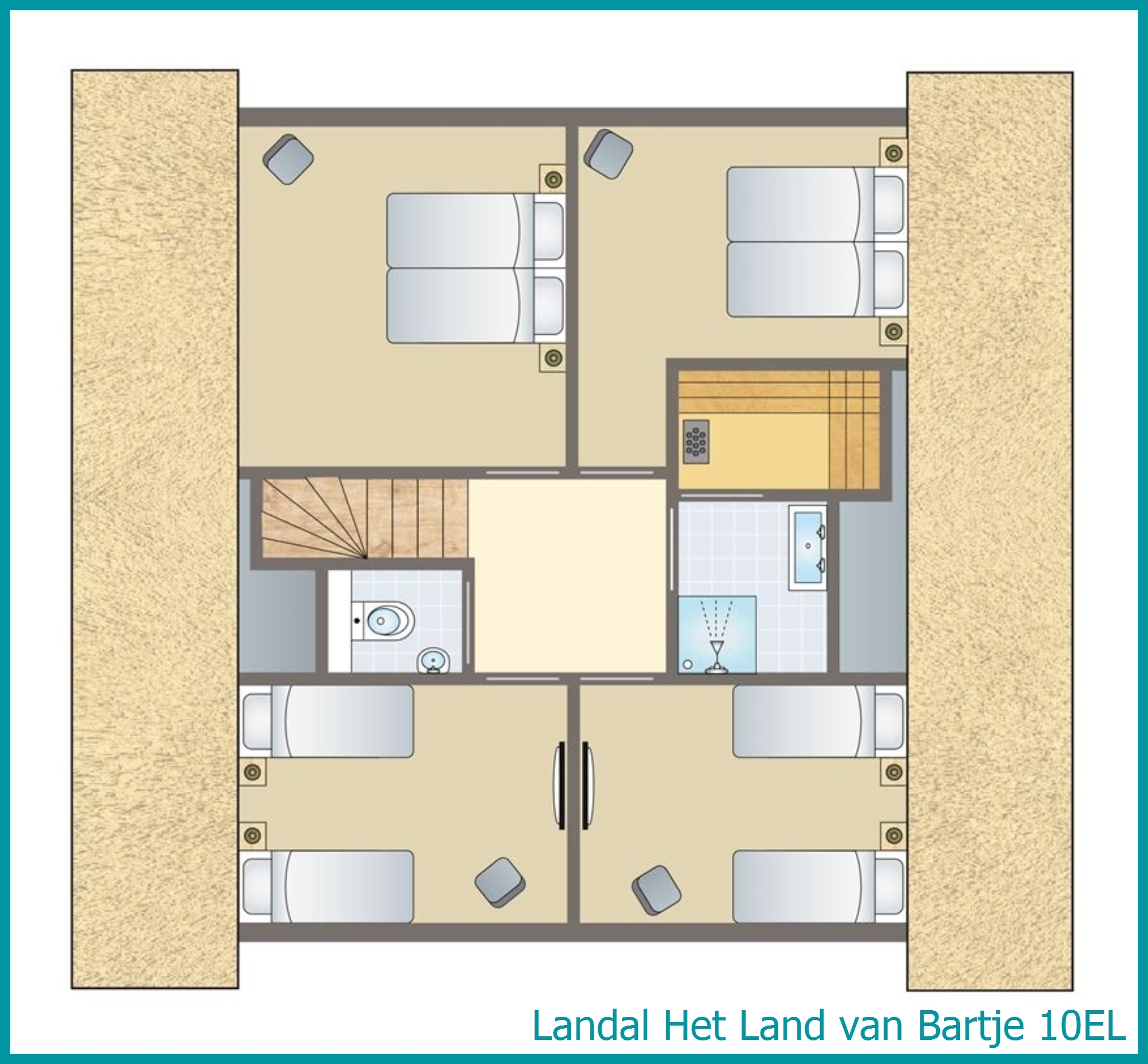 10-person farmhouse 10EL at Het Land van Bartje