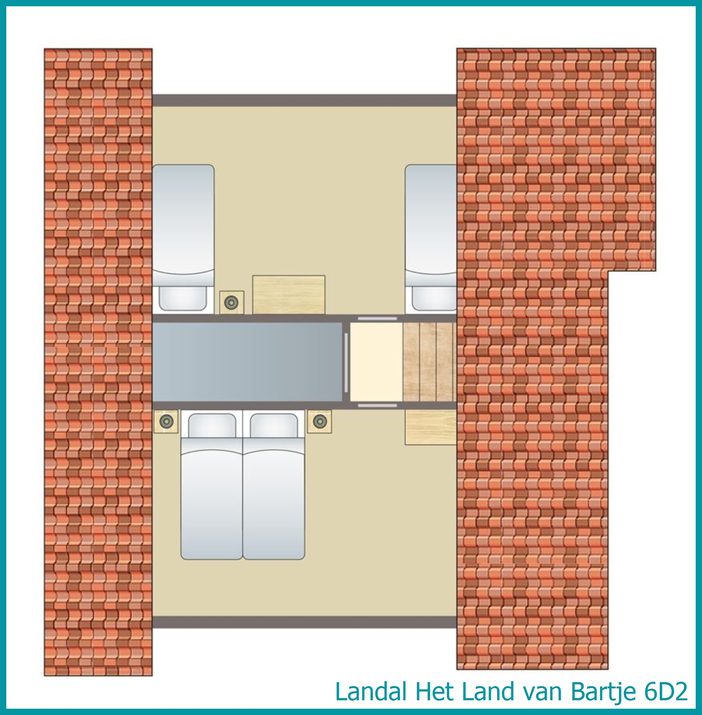 6-person country residence 6D2 at Het Land van Bartje