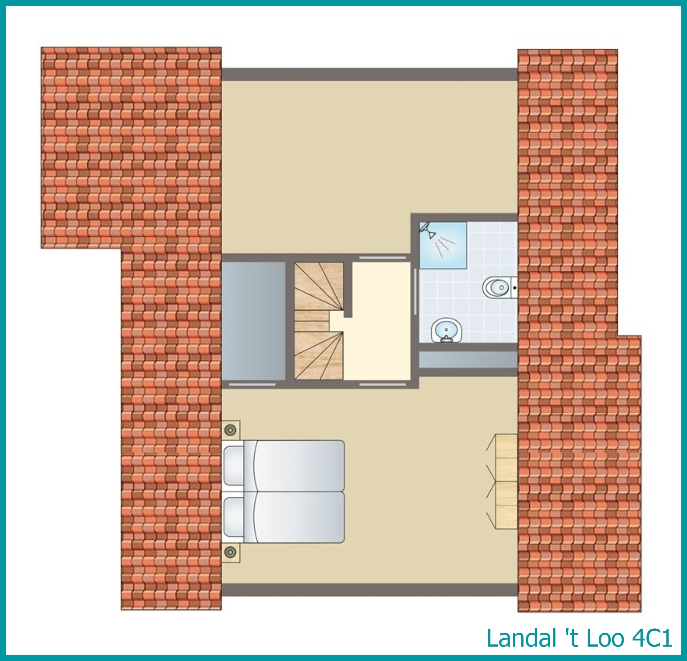 4-person bungalow 4C1 at 't Loo