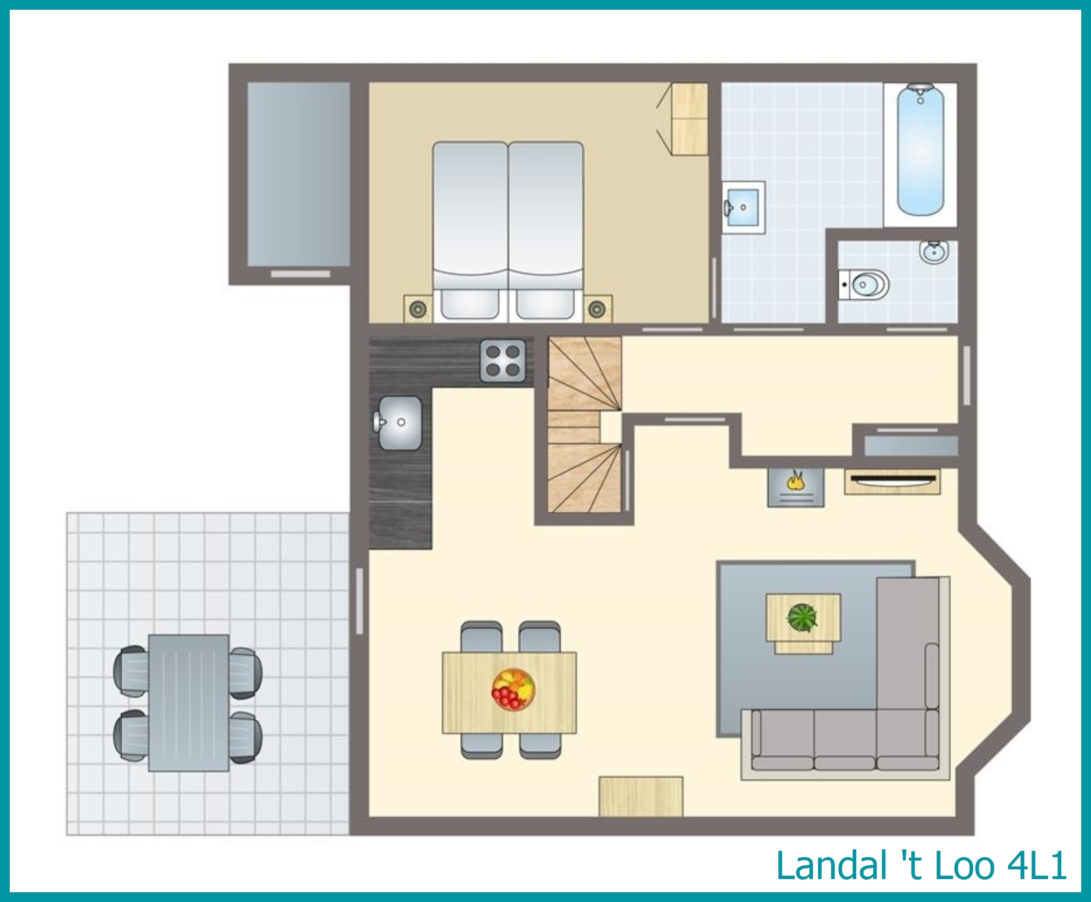 4-person bungalow 4L1 at 't Loo