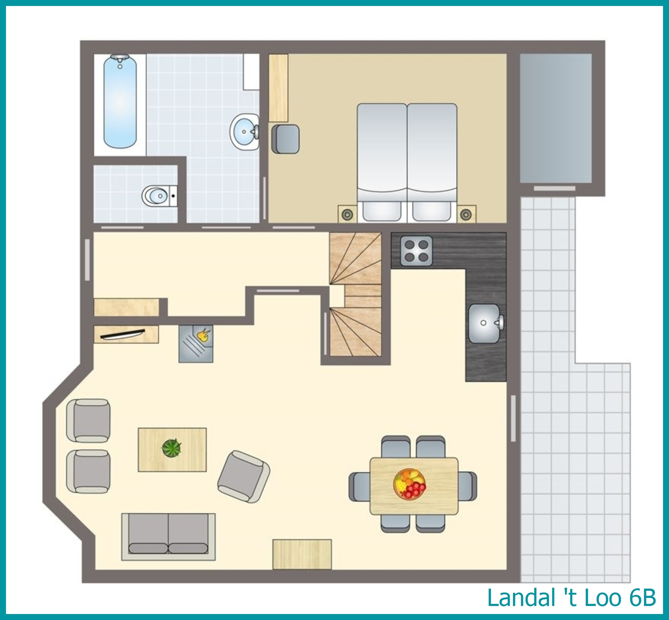 6-person bungalow 6B at 't Loo