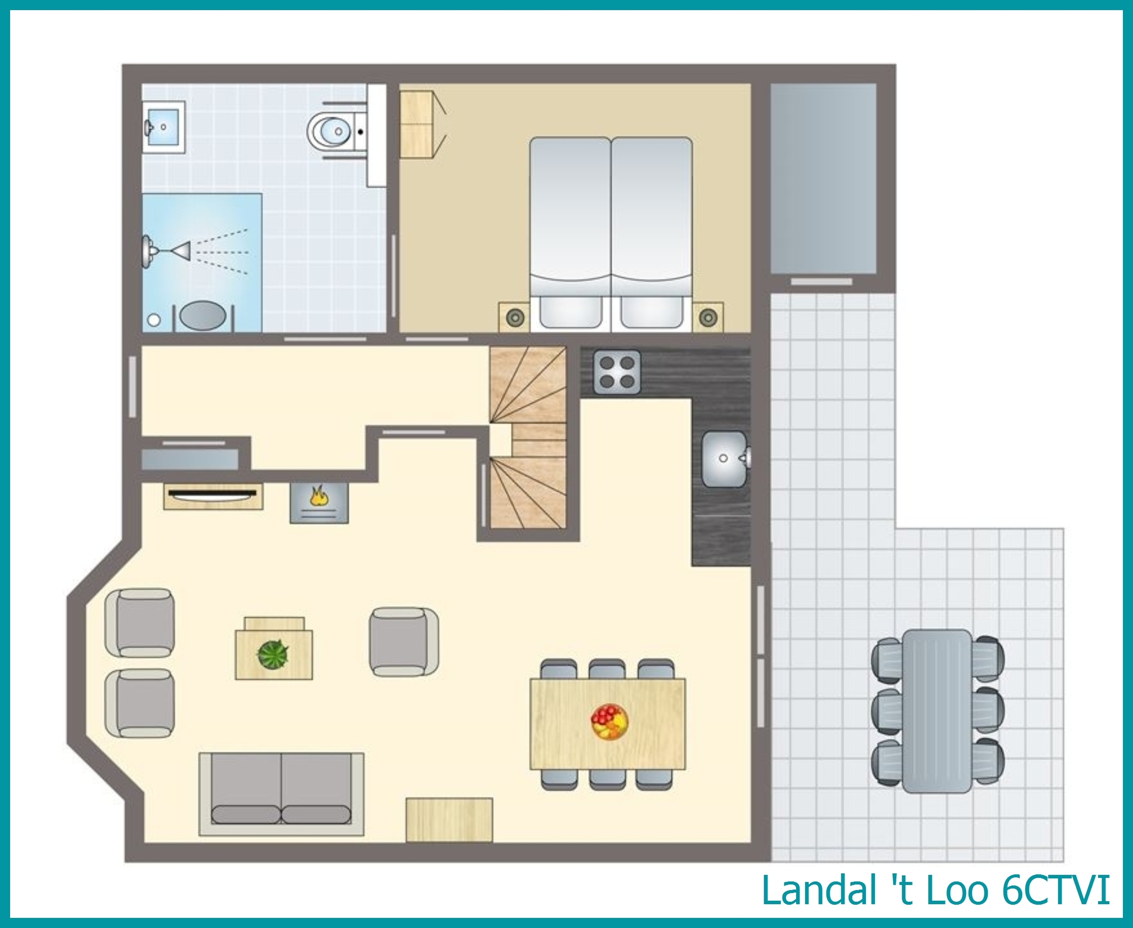 6-person Vision Villa 6CTVI at 't Loo