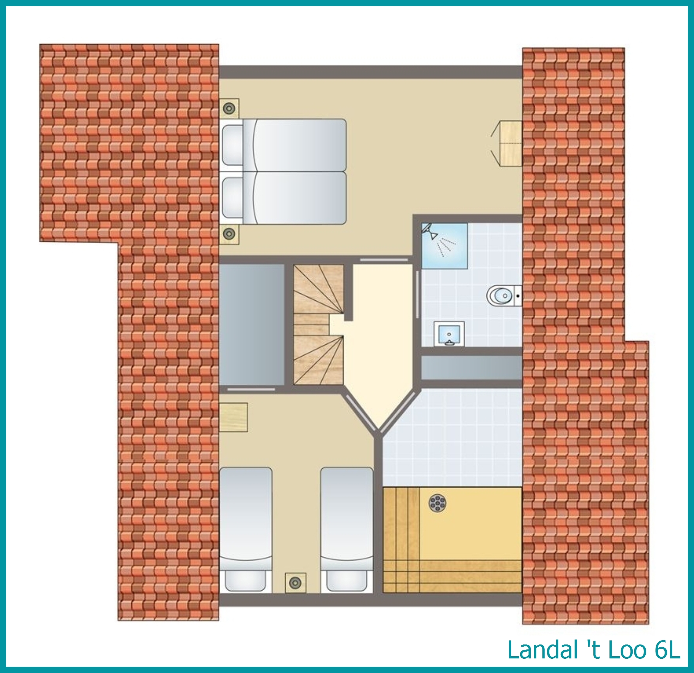 6-person bungalow 6L at 't Loo