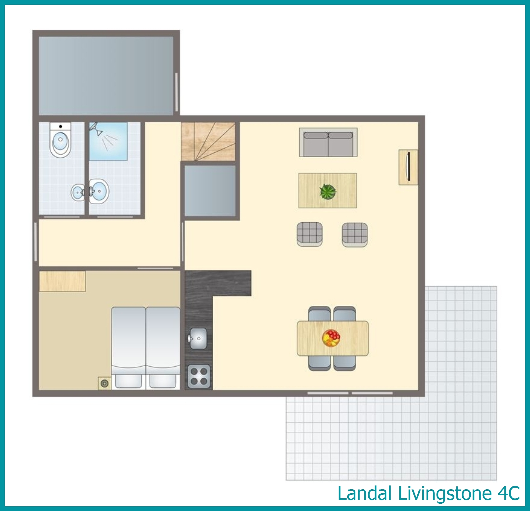 4-person villa 4C at Livingstone