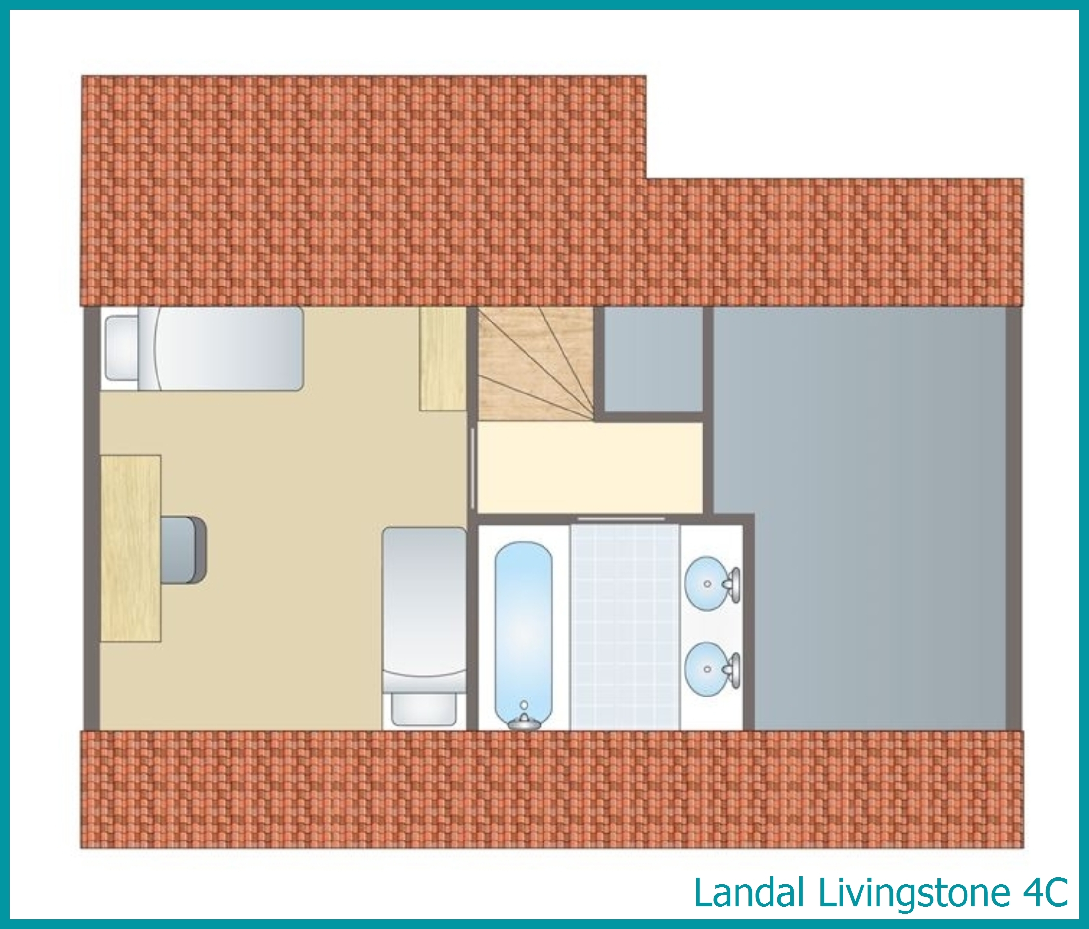 4-person villa 4C at Livingstone