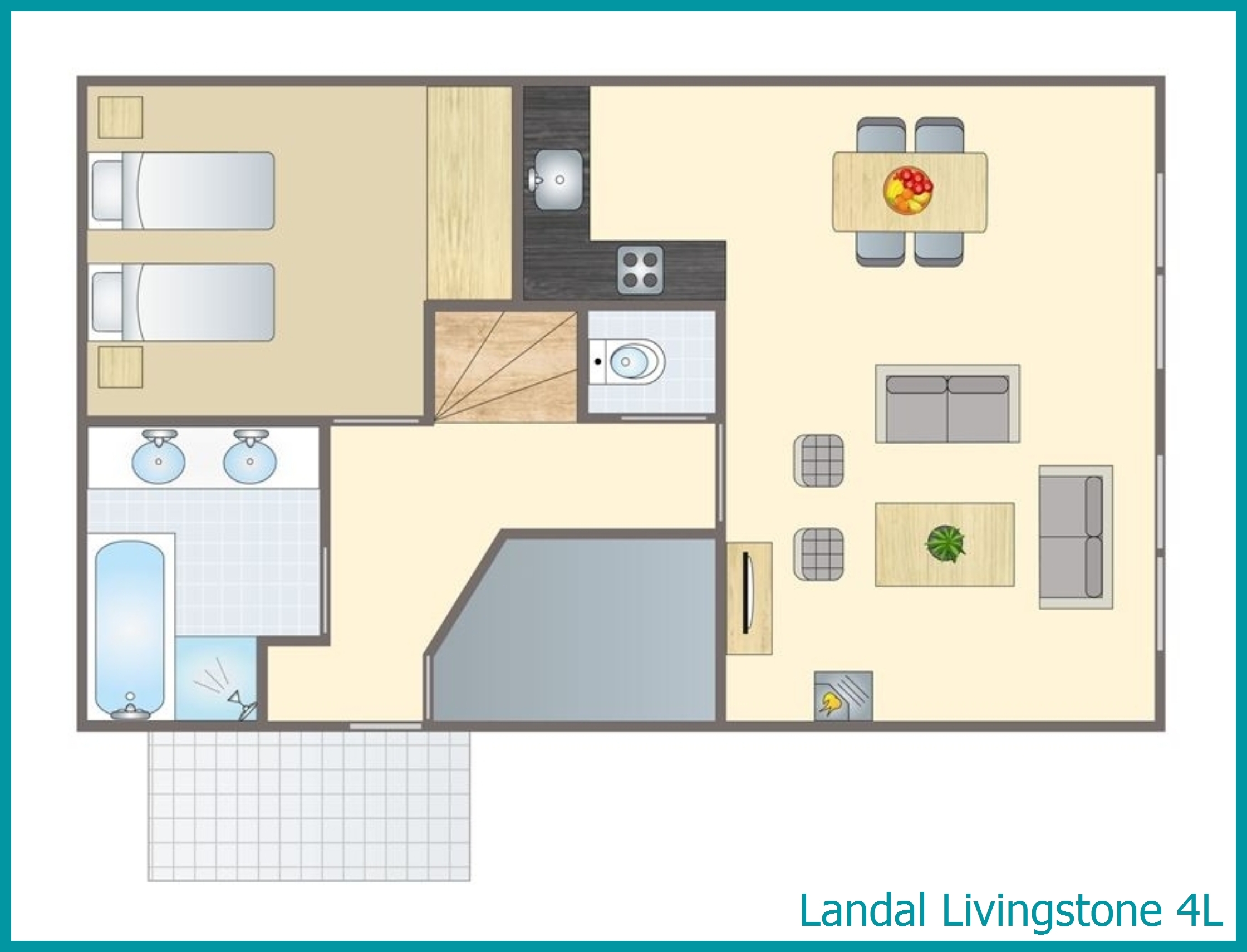4-person villa 4L at Livingstone
