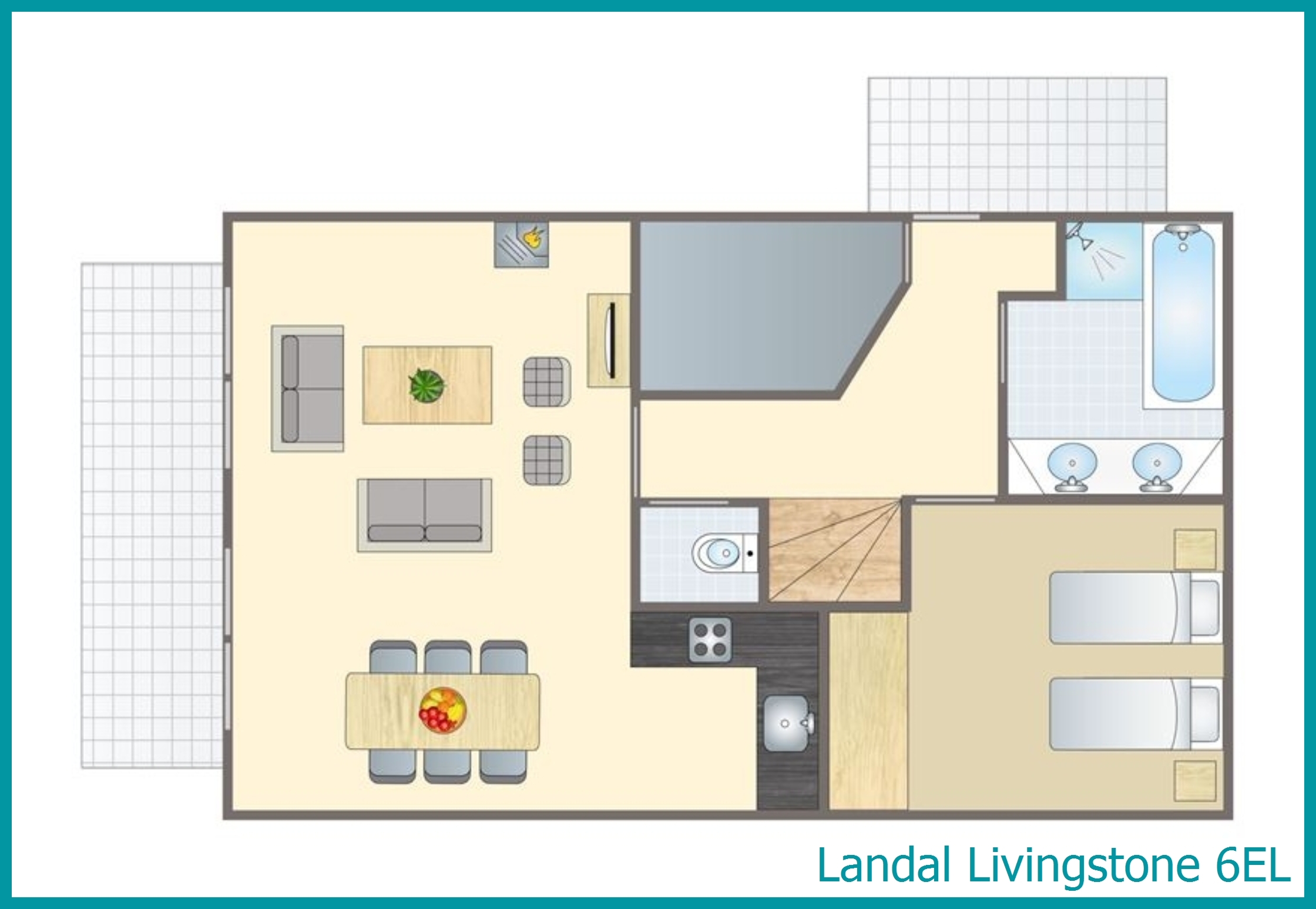 6-person villa 6EL at Livingstone