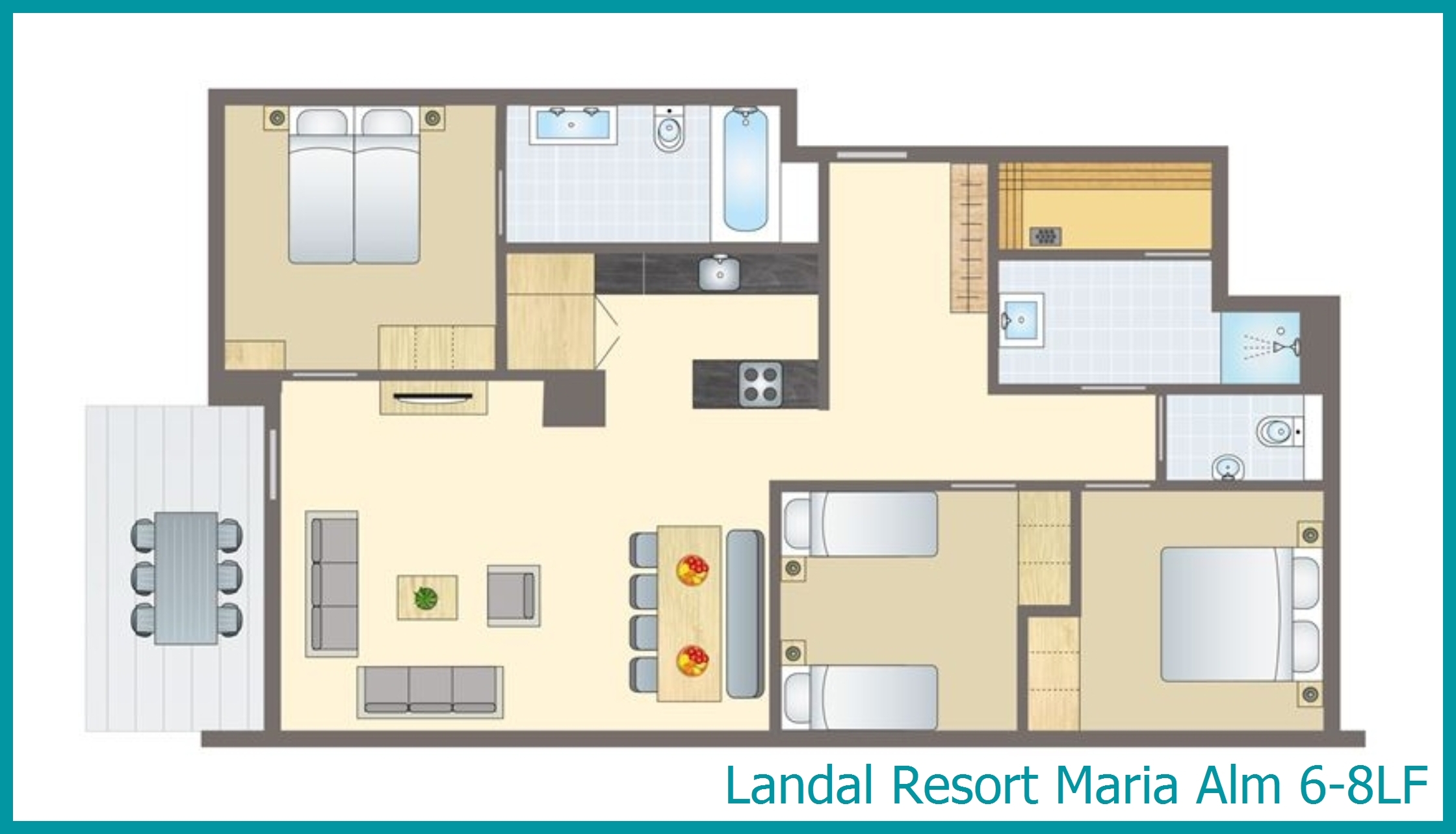 6-8-person apartment 6-8LF at Resort Maria Alm