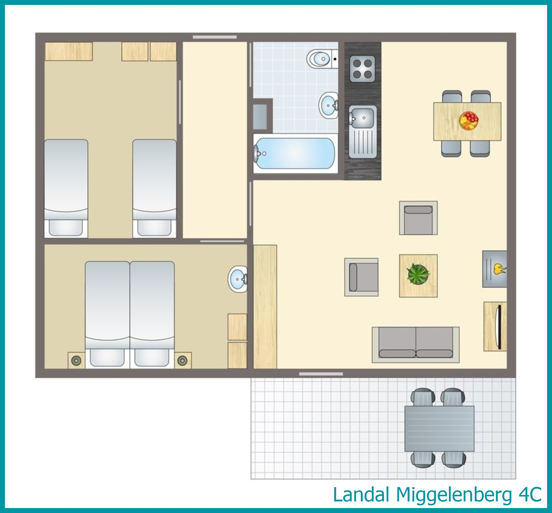 4-person bungalow 4C at Miggelenberg