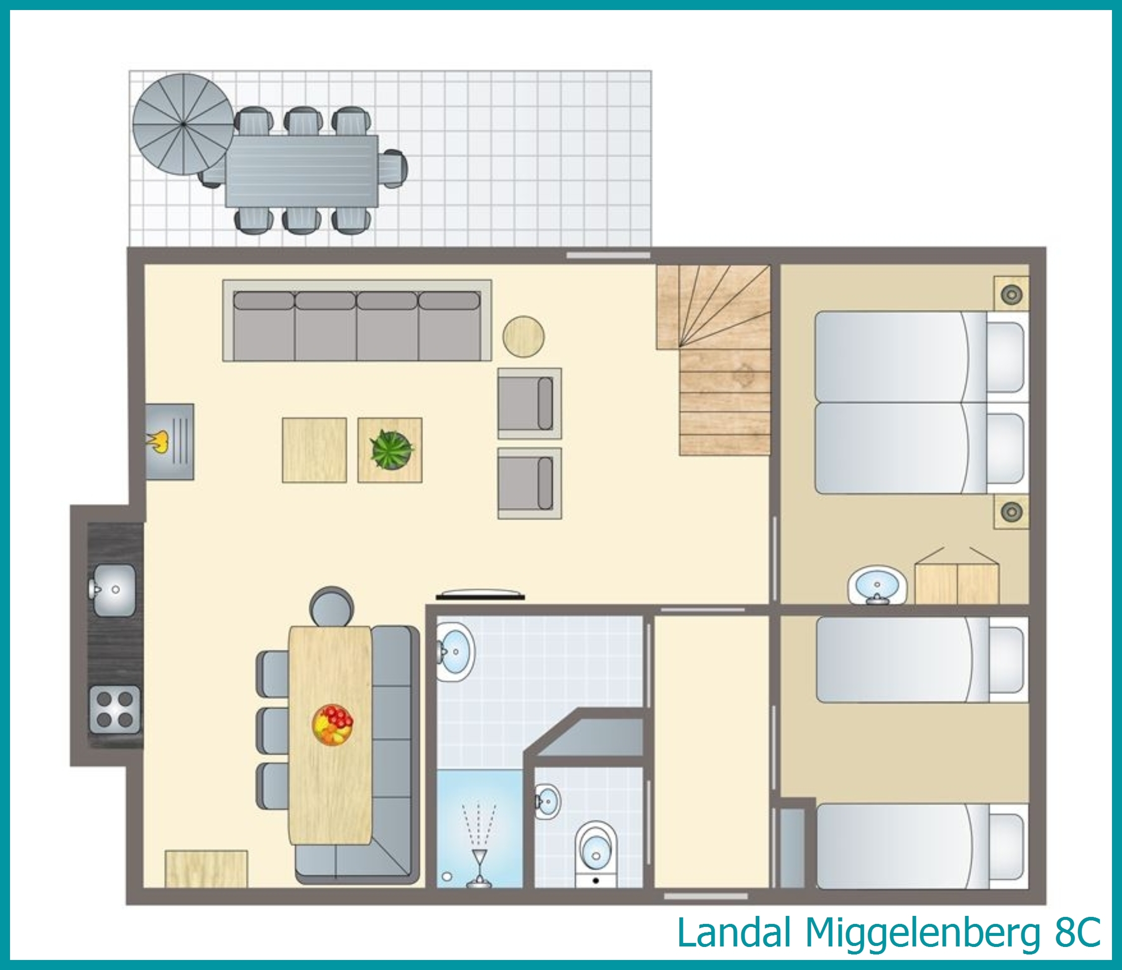 8-person bungalow 8C at Miggelenberg