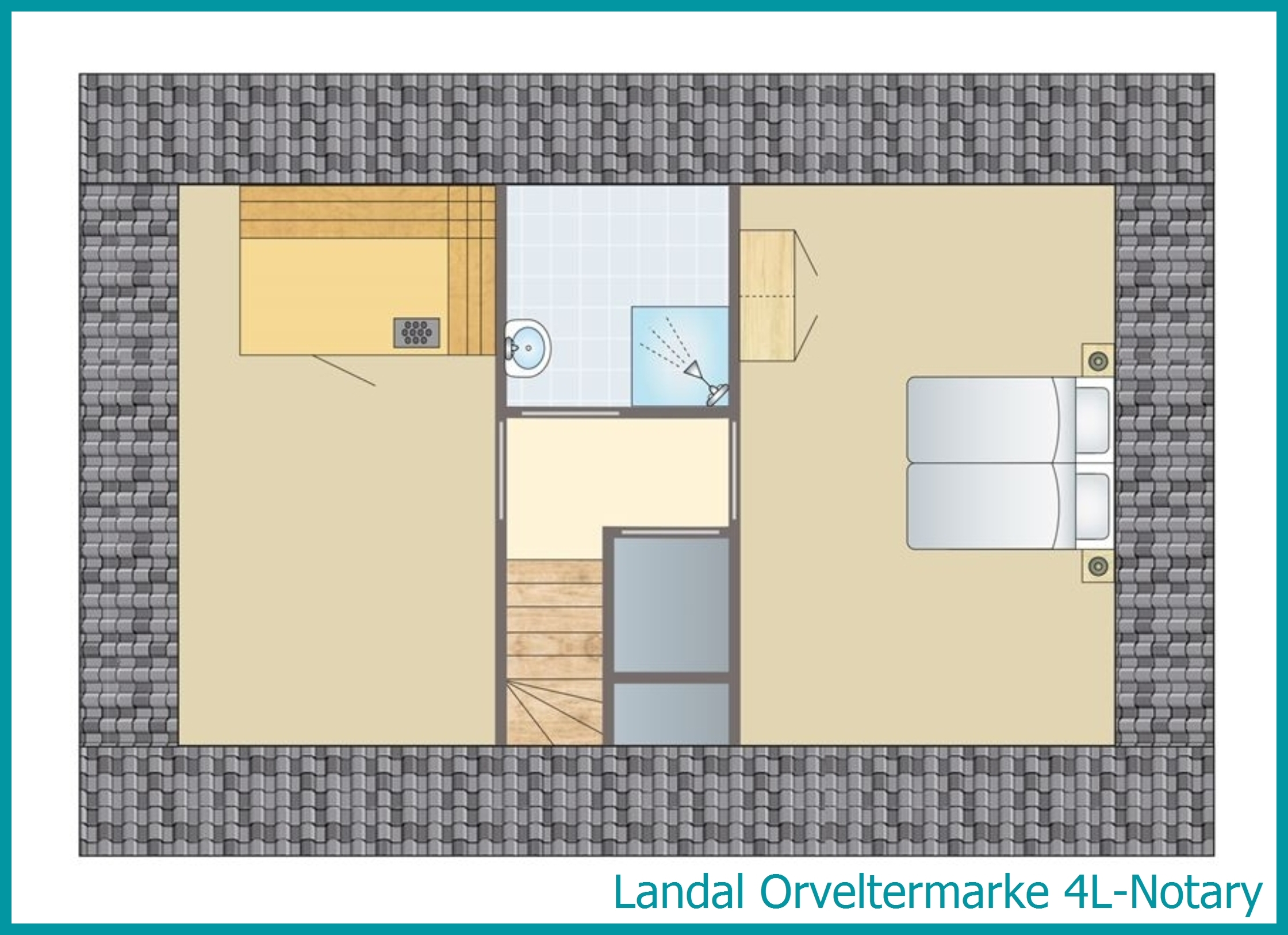 4-person bungalow 4L-Notary at Orveltermarke