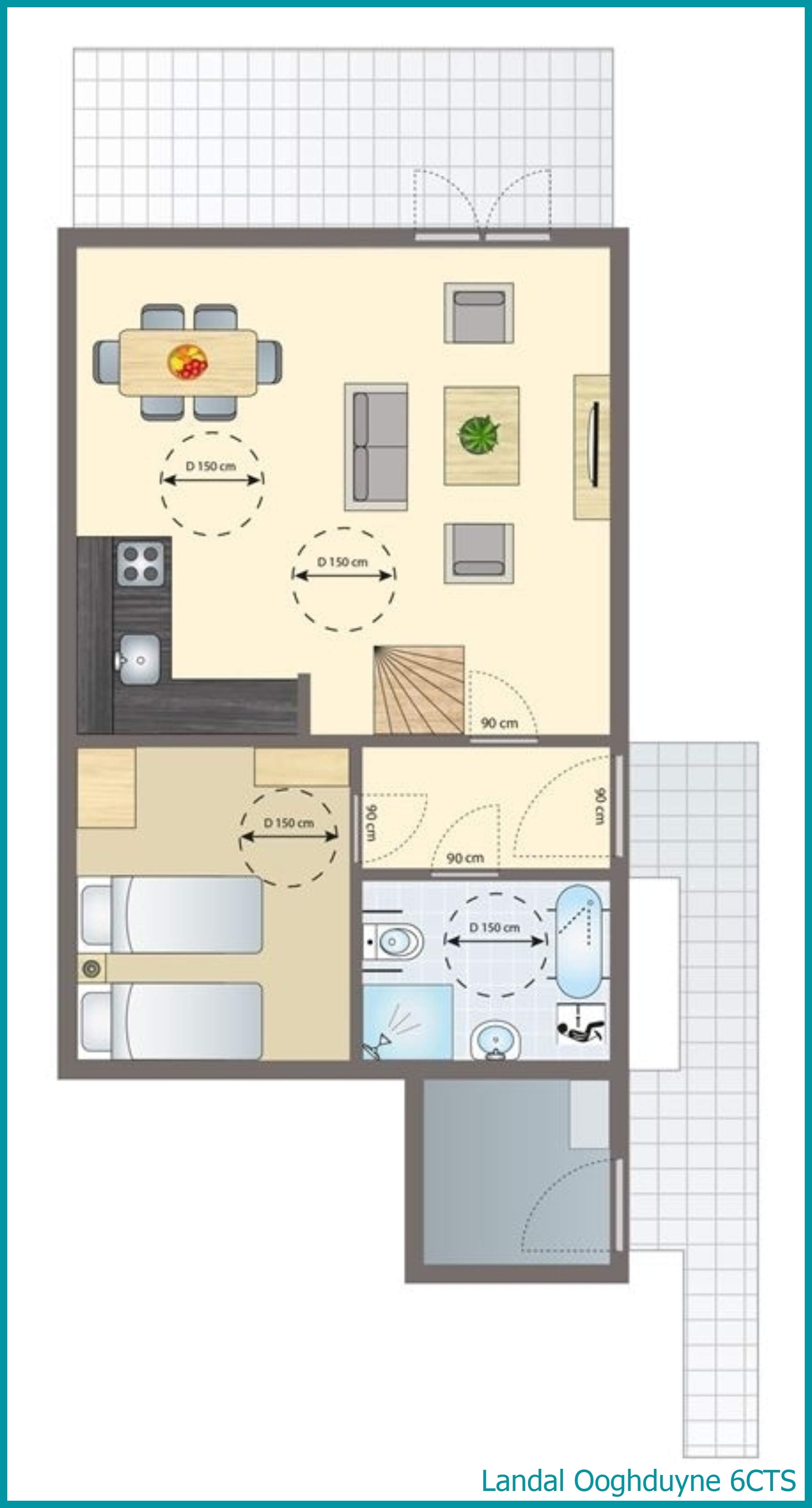 6-person villa 6CTS at Ooghduyne
