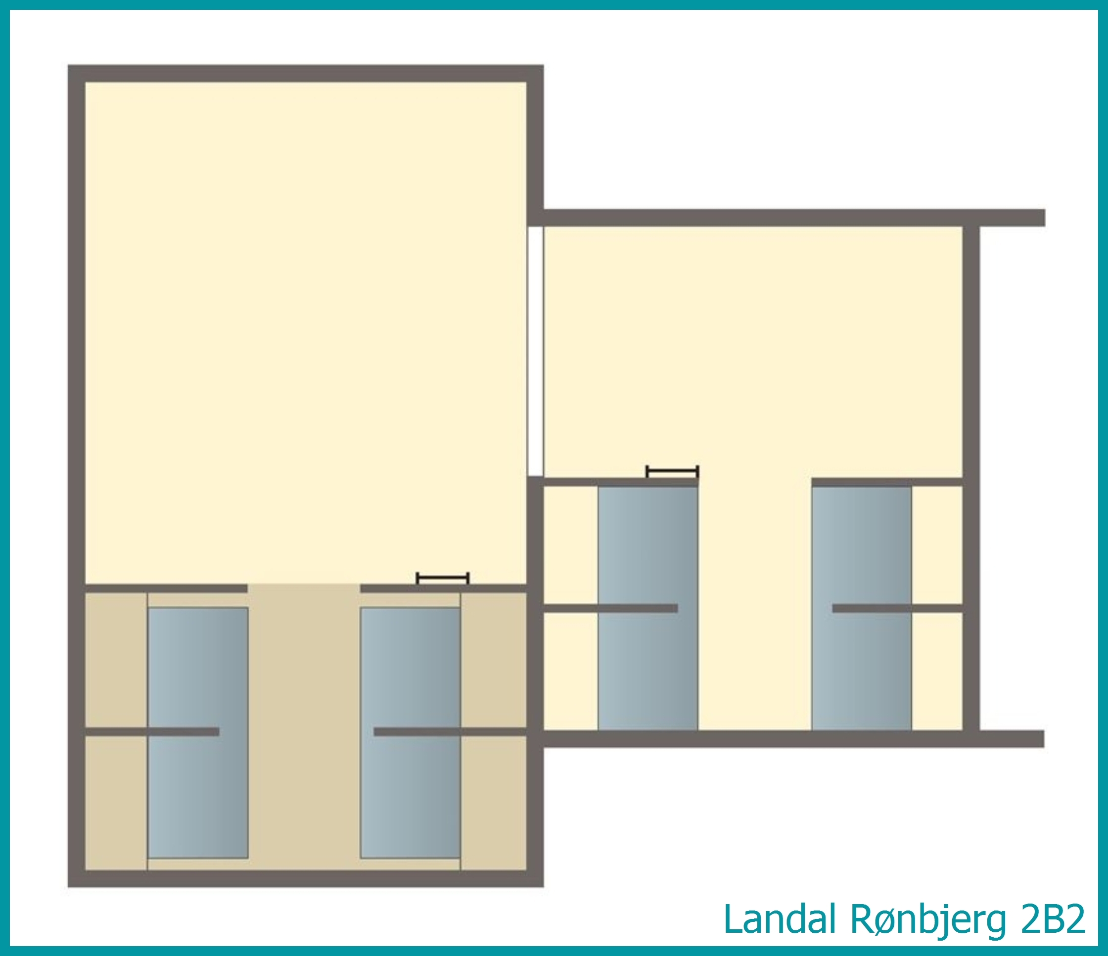 2-person bungalow 2B2 at Rønbjerg
