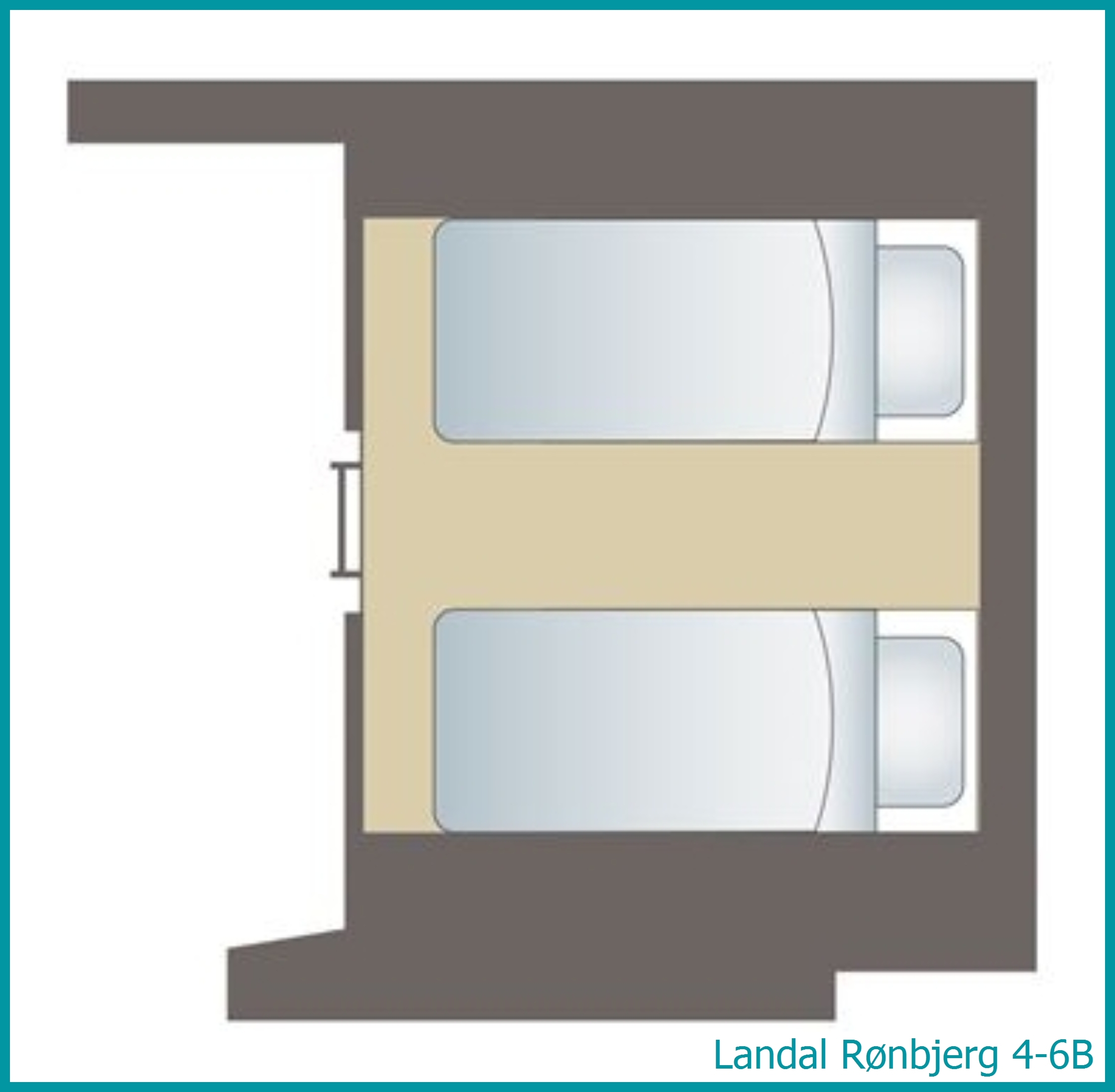 4-6-person bungalow 4-6B at Rønbjerg