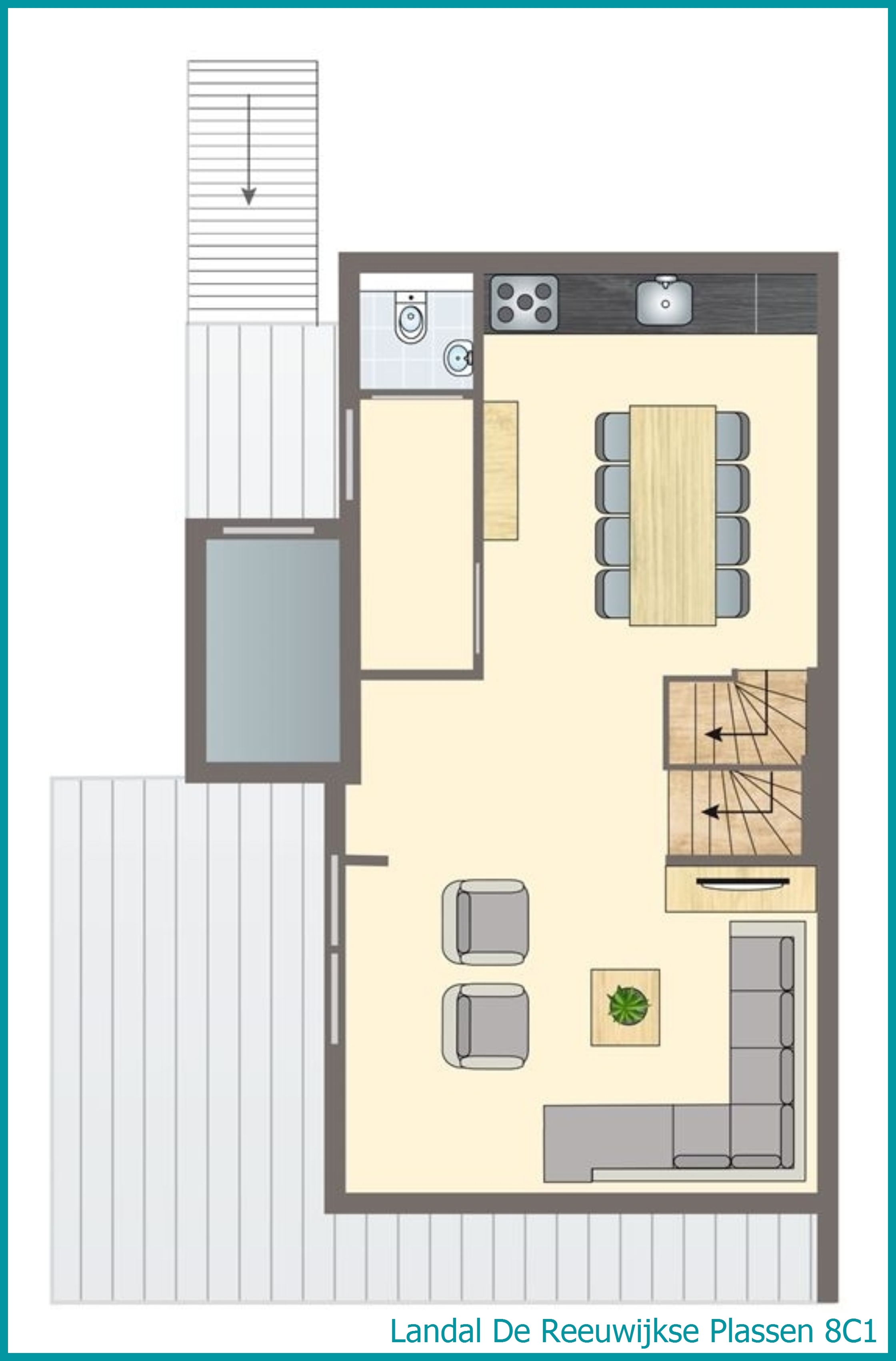 8-person water residence 8C1 at De Reeuwijkse Plassen