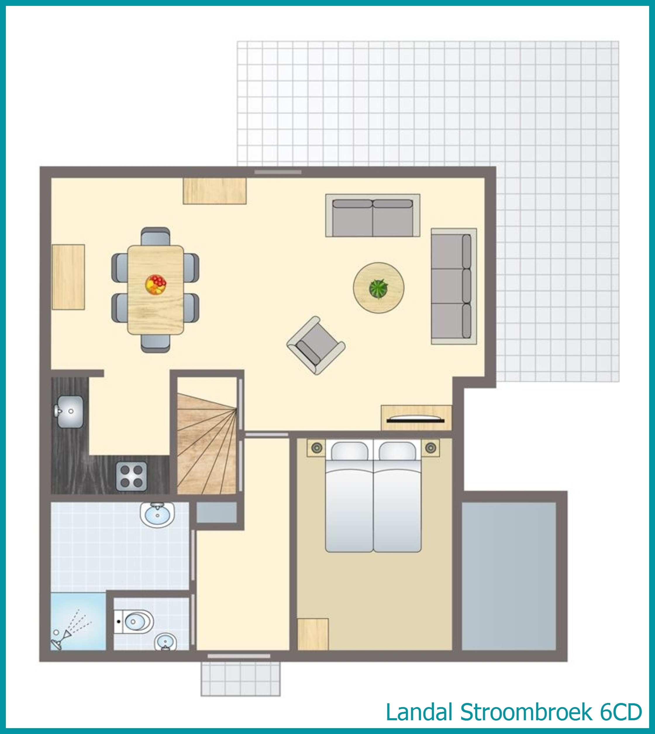 6-person dog bungalow 6CD at Stroombroek