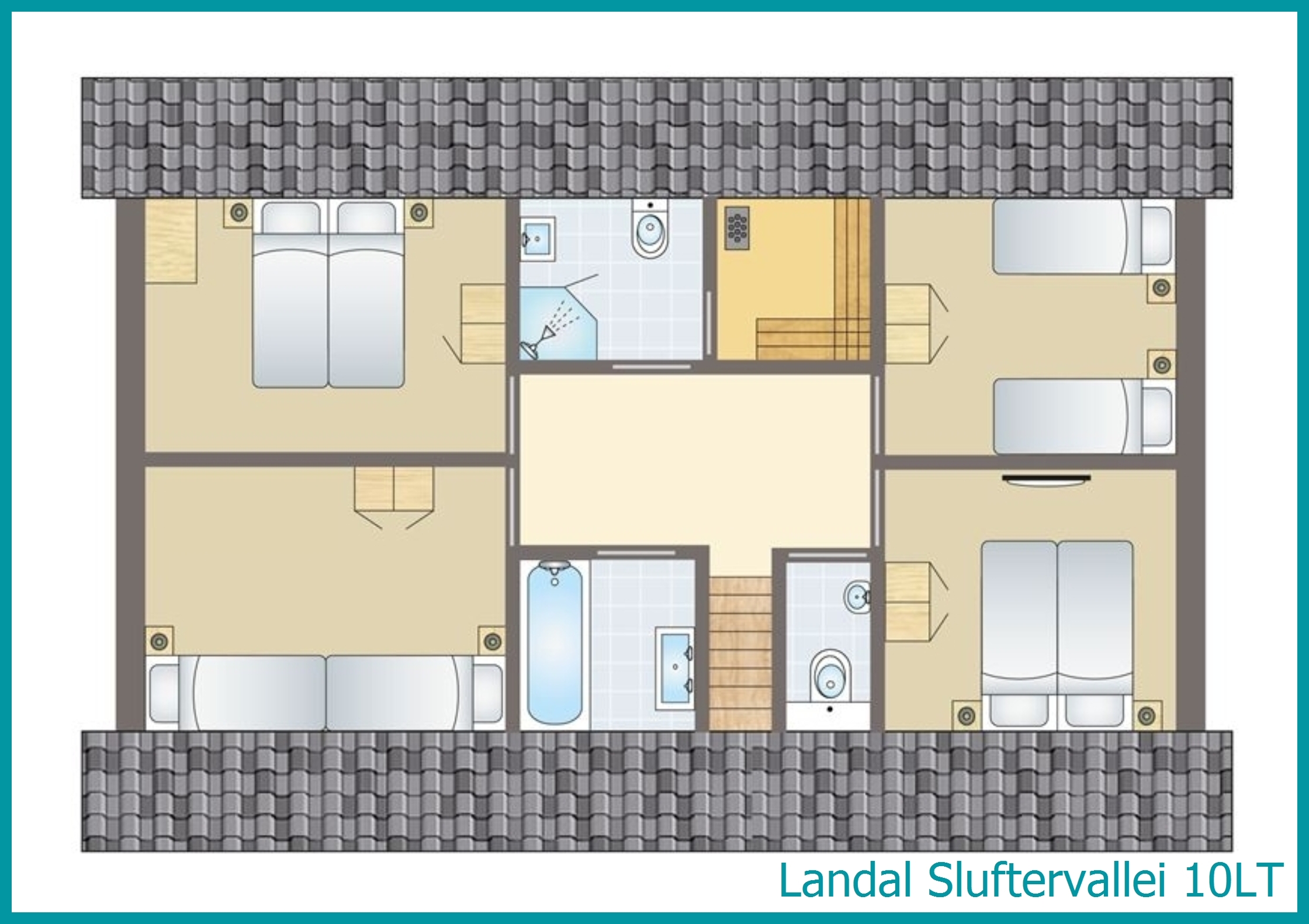 10-person bungalow 10LT at Sluftervallei
