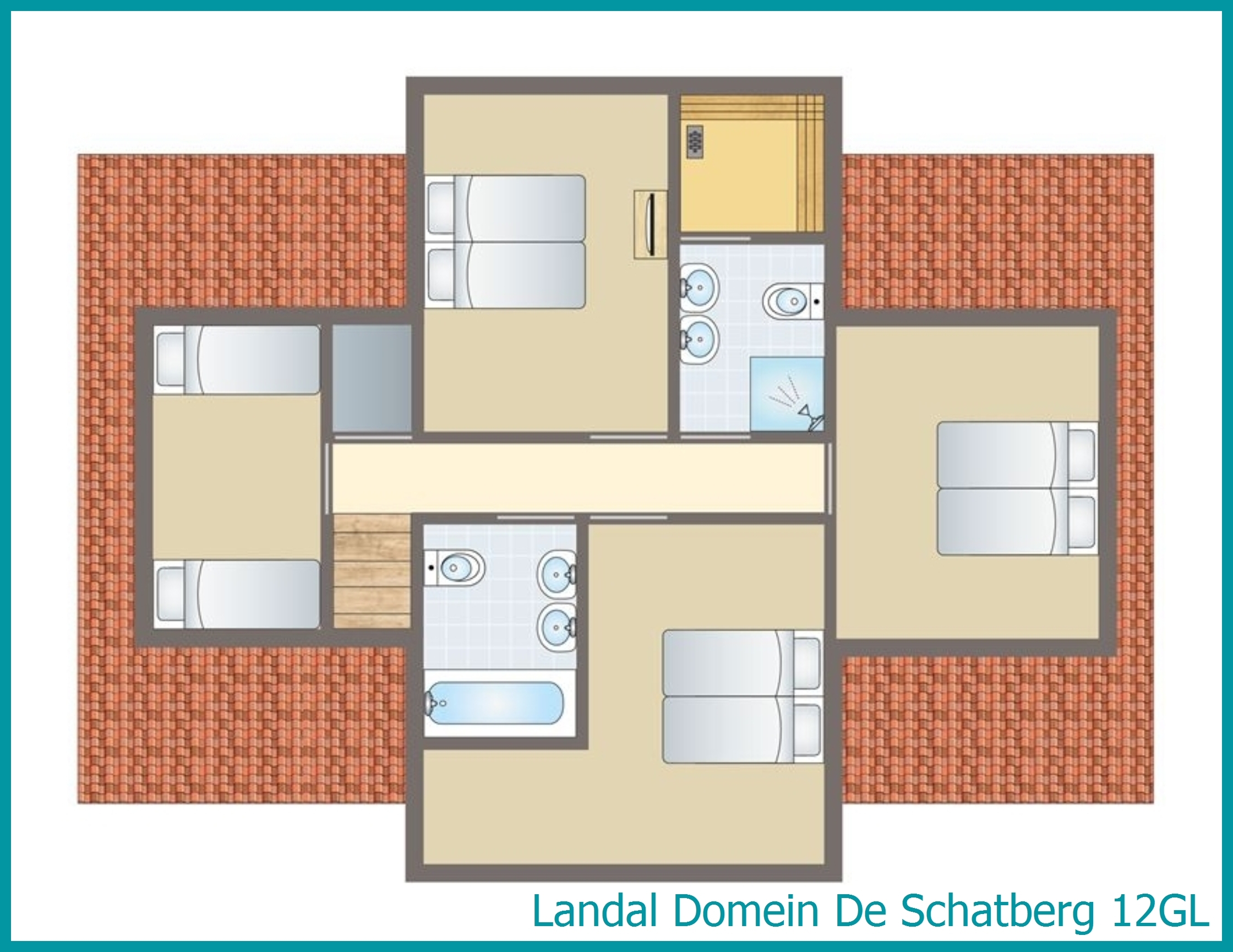 12-person bungalow 12GL at Domein De Schatberg