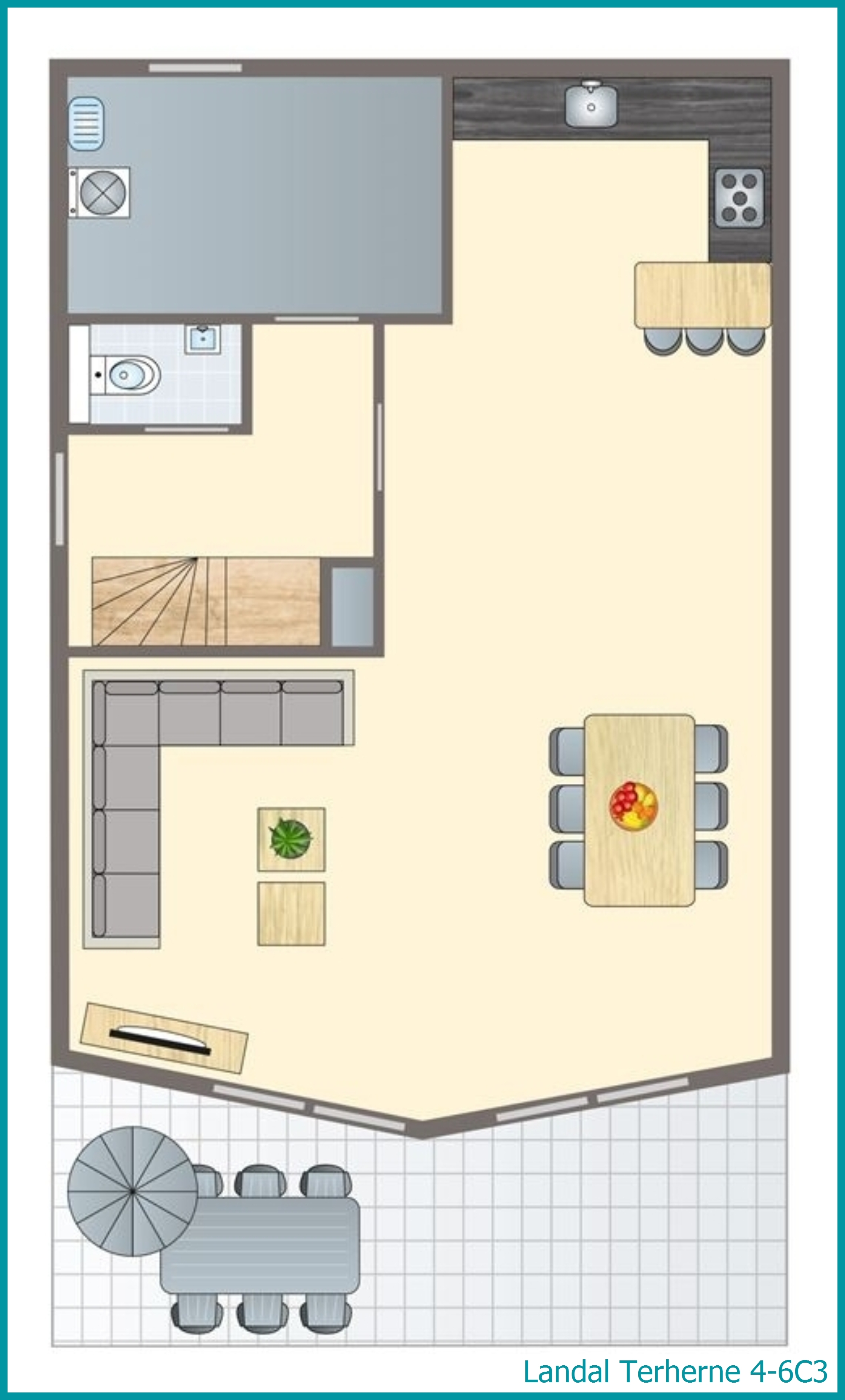 4-6-person residence 4-6C3 at Terherne