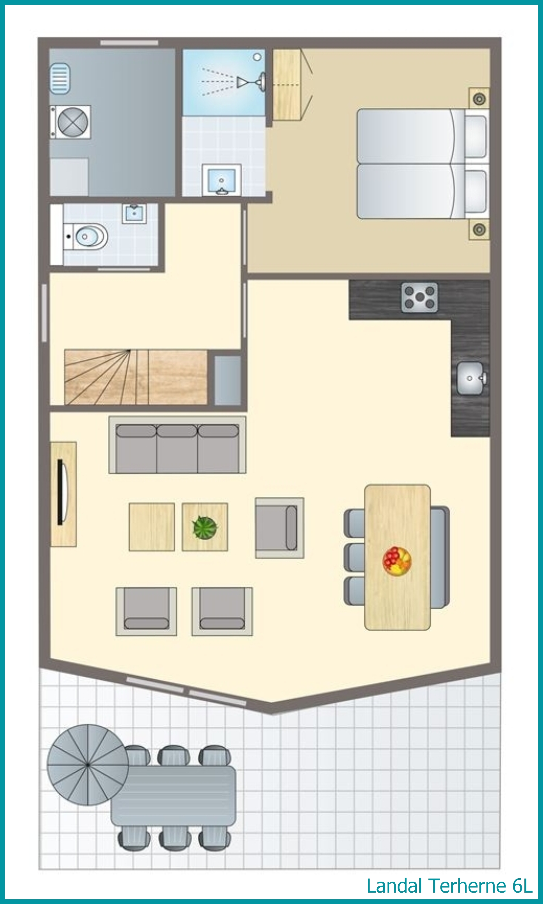 6-person residence 6L at Terherne