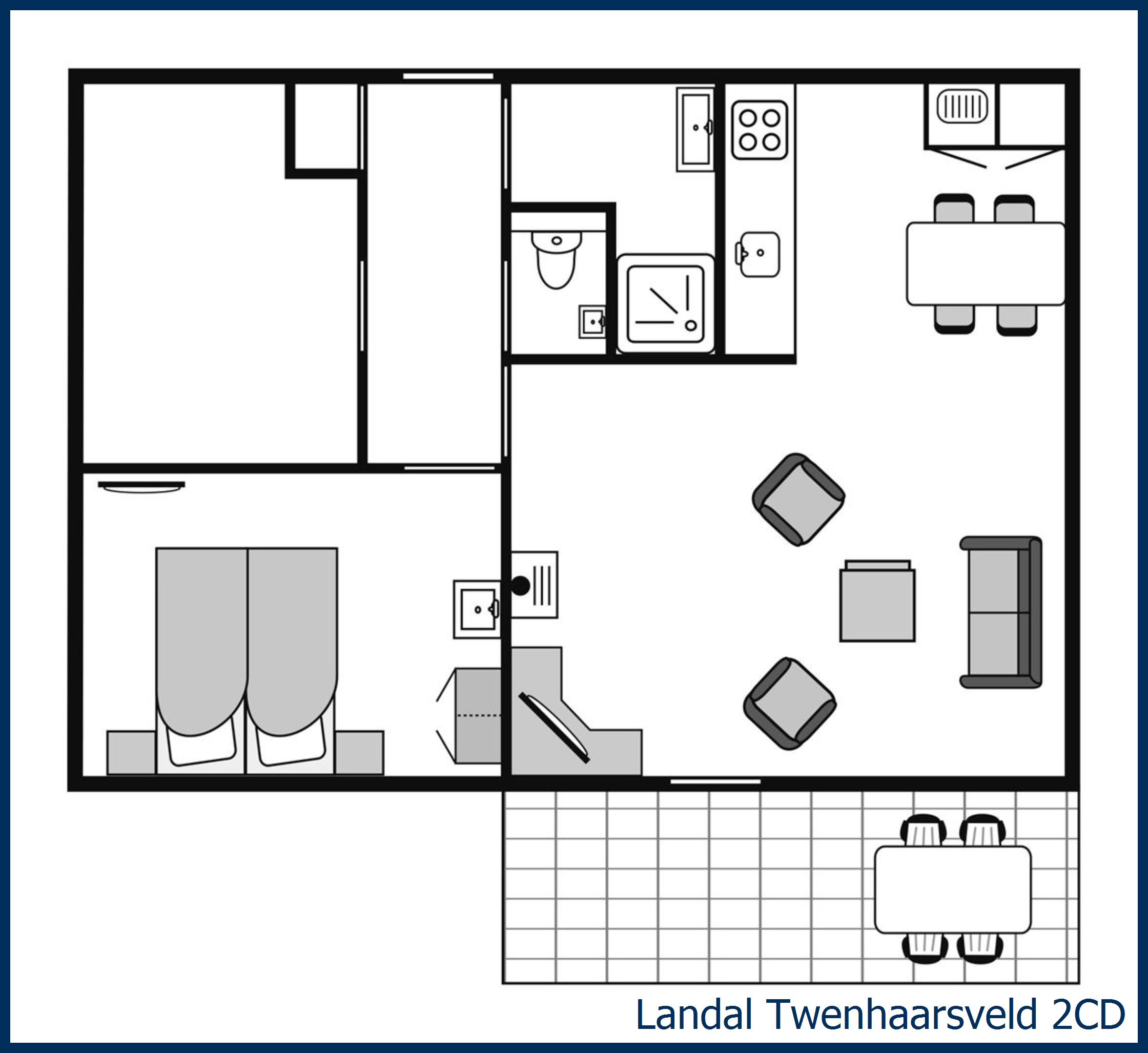 2-person dog bungalow 2CD at Twenhaarsveld