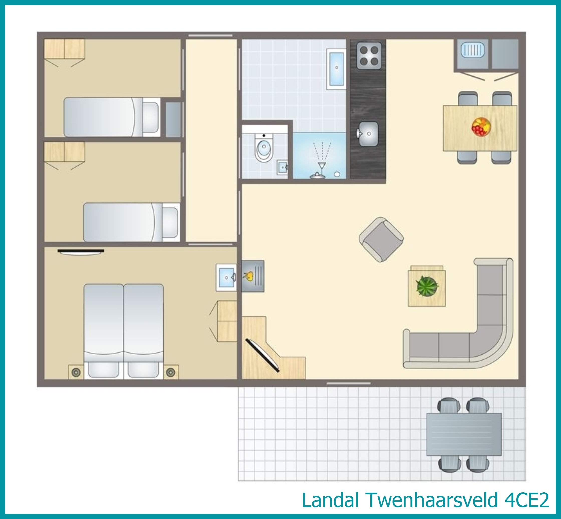 4-person bungalow 4CE2 at Twenhaarsveld
