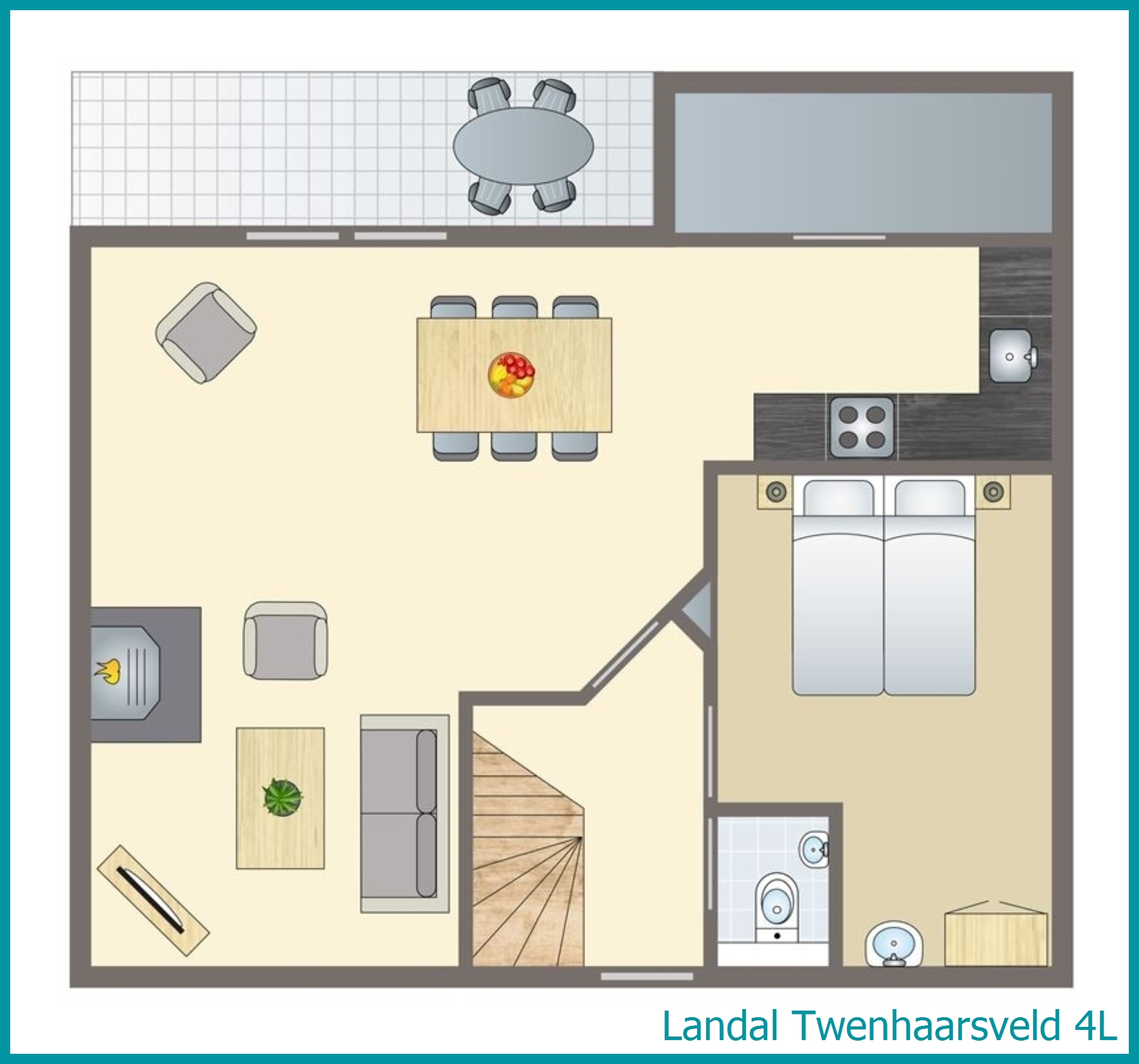4-person bungalow 4L at Twenhaarsveld