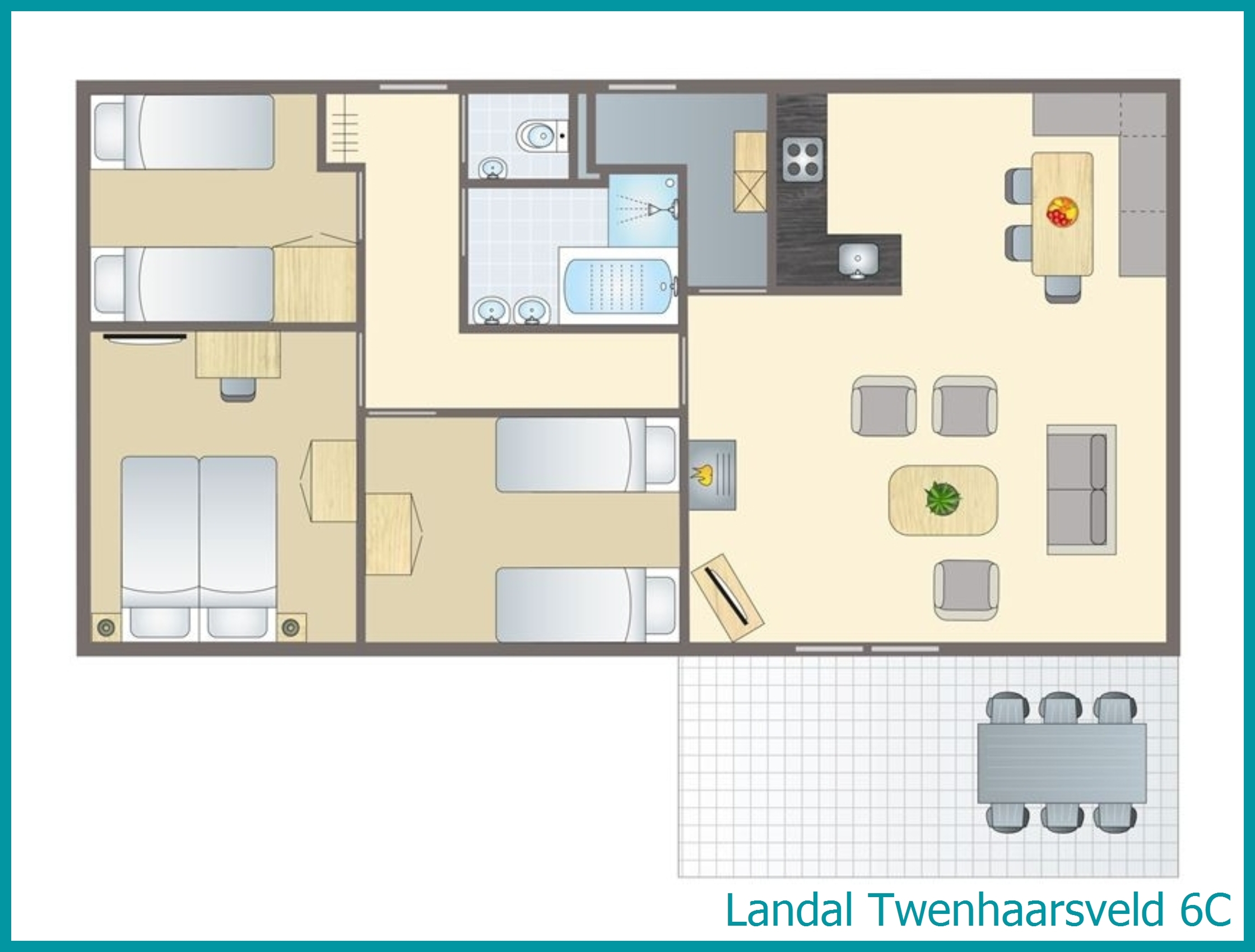 6-person bungalow 6C at Twenhaarsveld