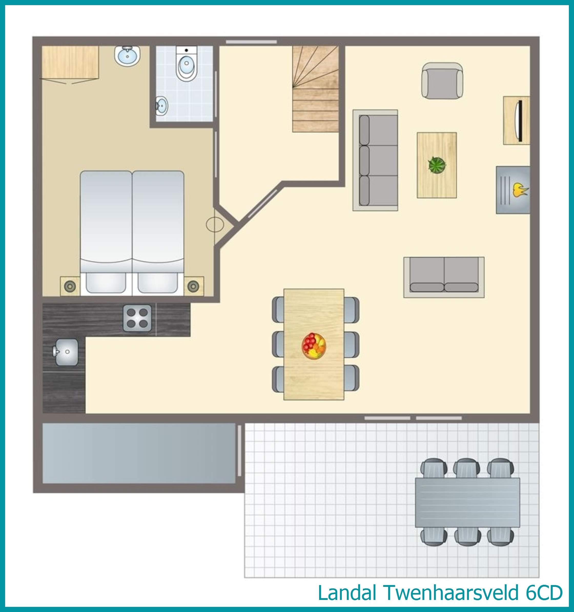 6-person dog bungalow 6CD at Twenhaarsveld