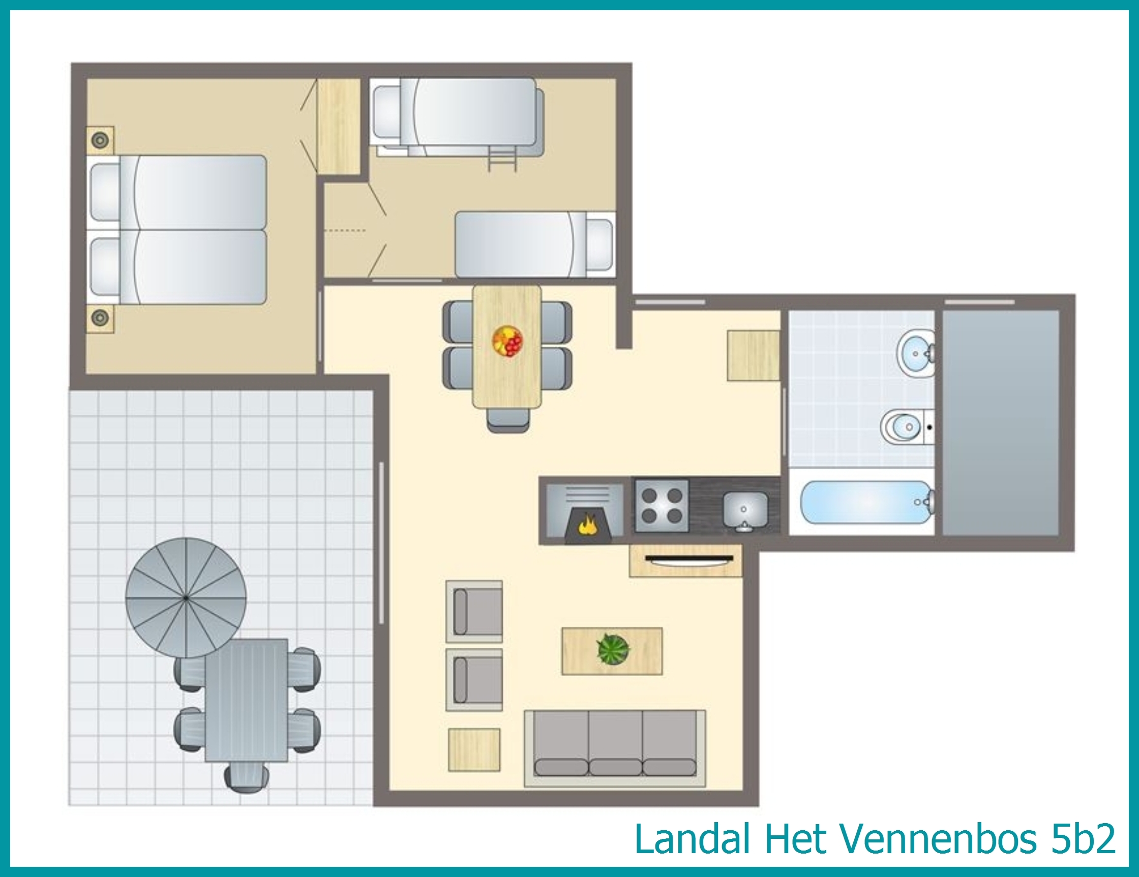 5-person bungalow 5b2 at Het Vennenbos