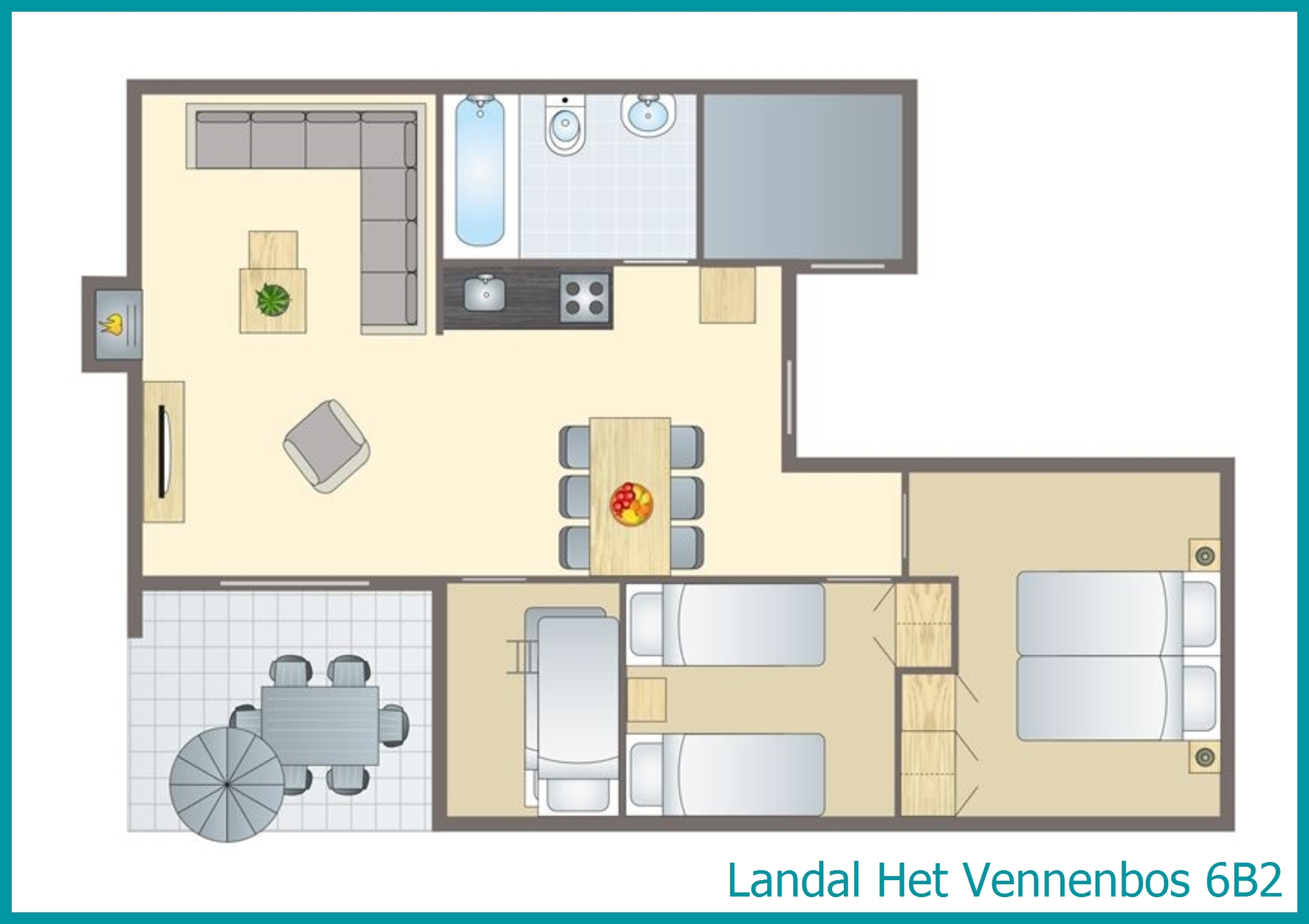 6-person bungalow 6B2 at Het Vennenbos