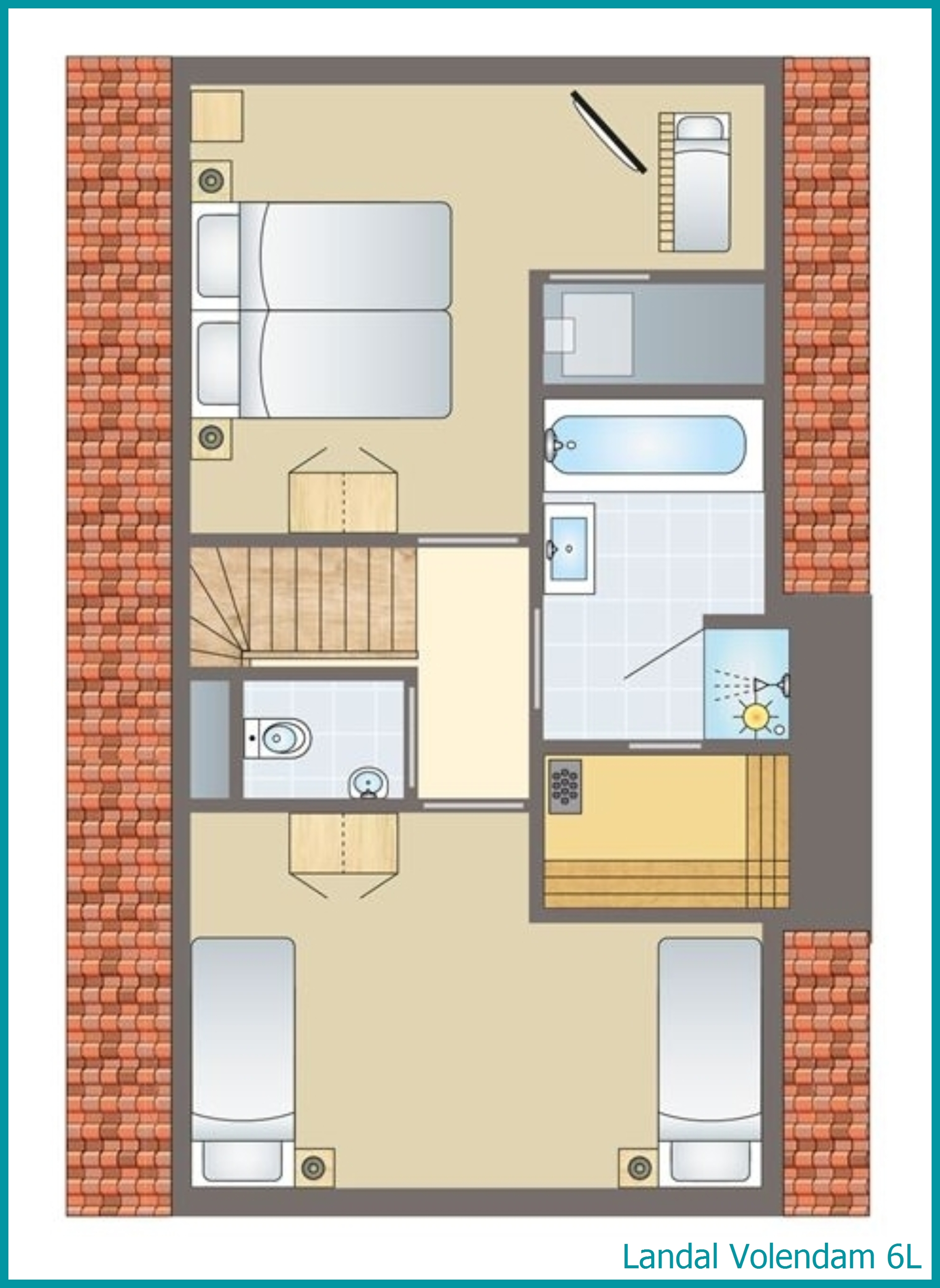 6-person bungalow 6L at Volendam