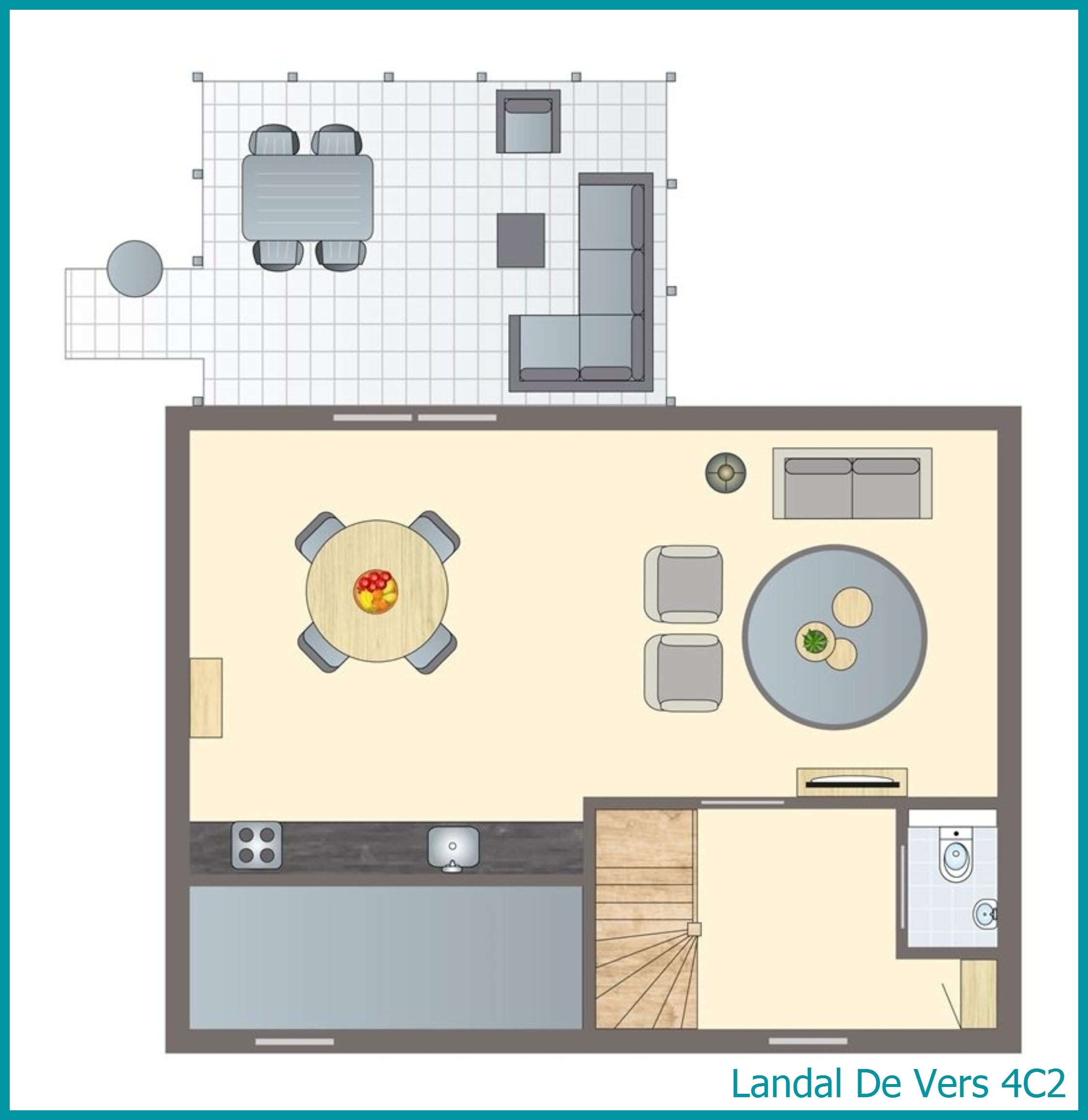 4-person bungalow 4C2 at De Vers