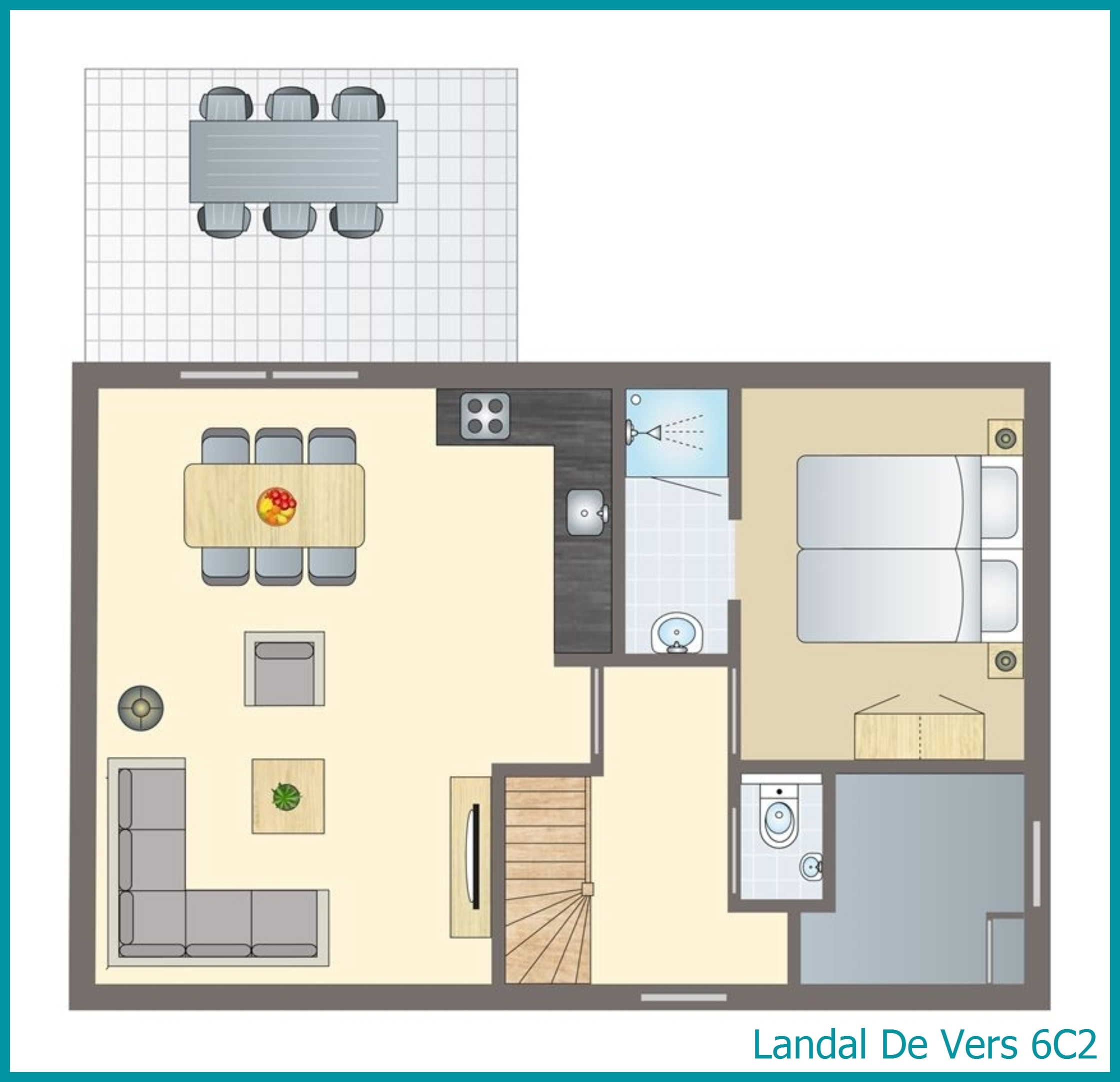 6-person bungalow 6C2 at De Vers