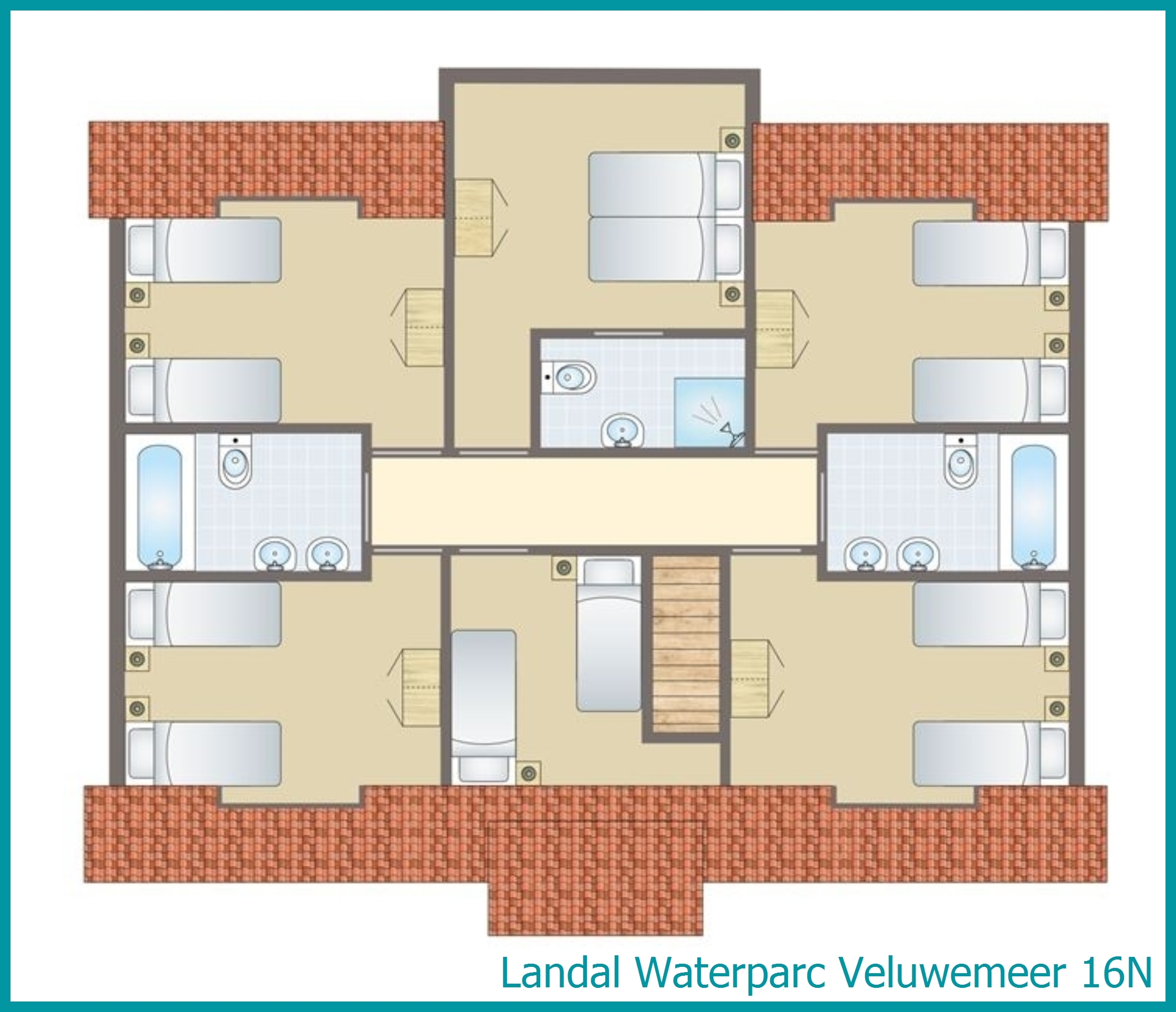 16-person villa 16N at Waterparc Veluwemeer