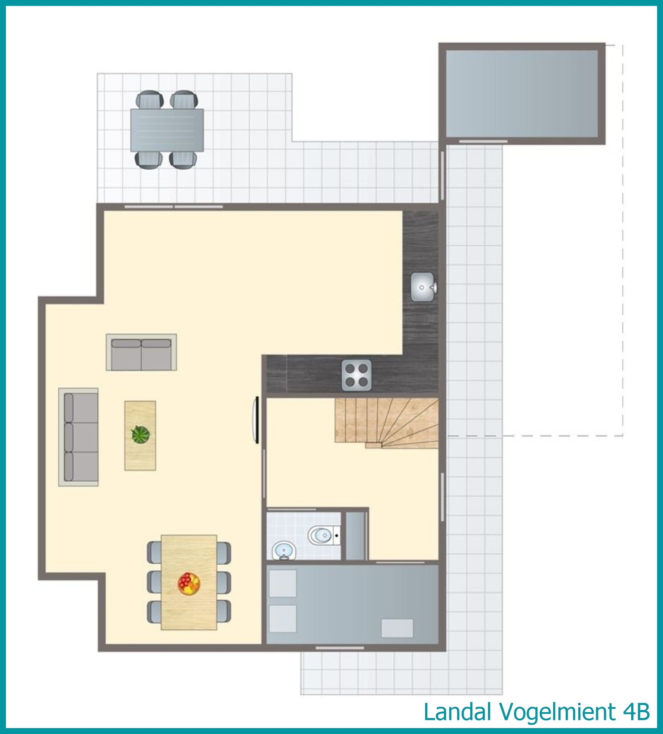 4-person villa 4B at Vogelmient