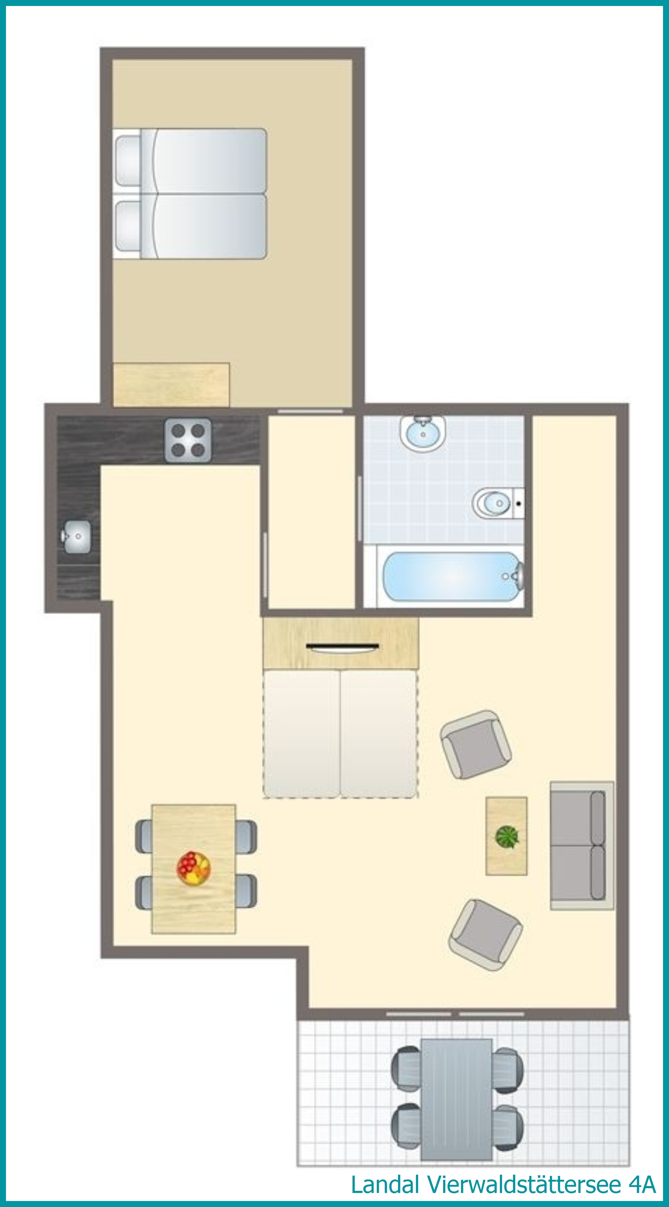 4-person apartment 4A at Vierwaldstättersee