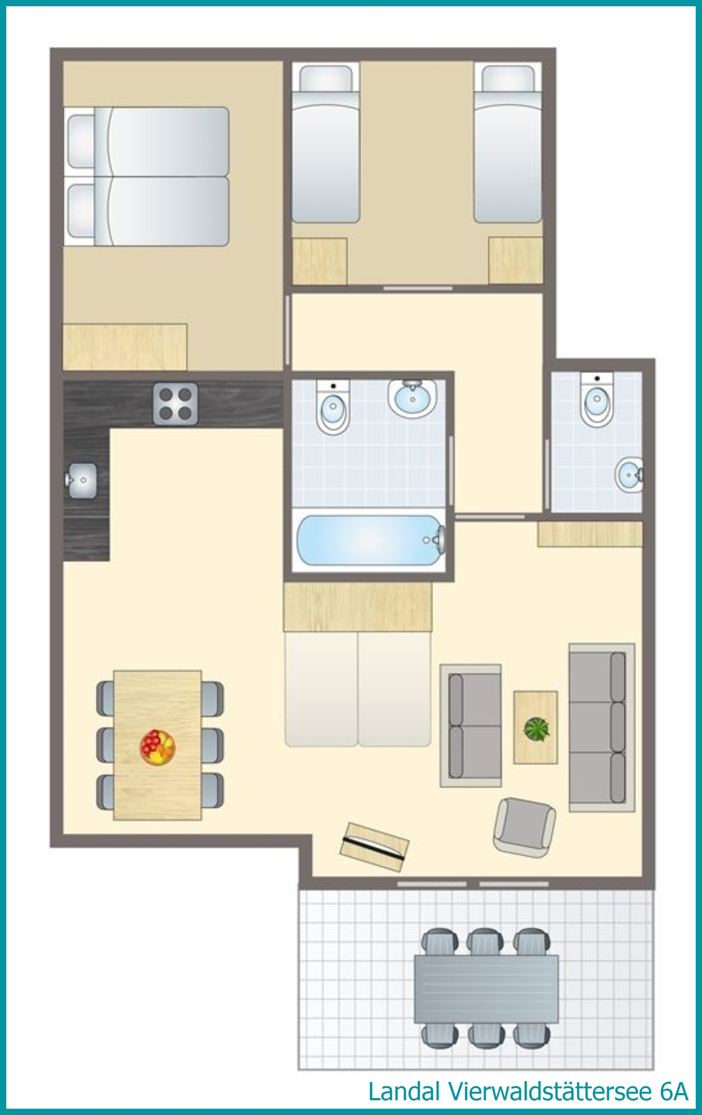 6-person apartment 6A at Vierwaldstättersee