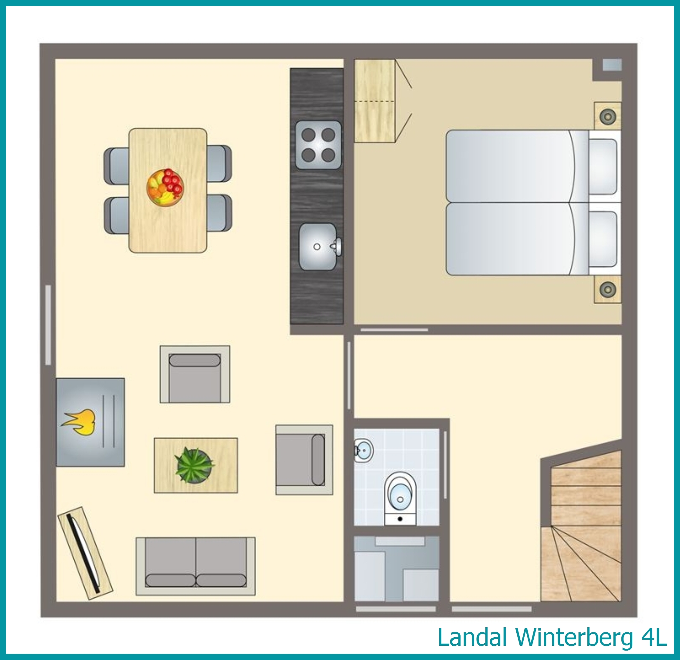 4-person bungalow 4L at Winterberg