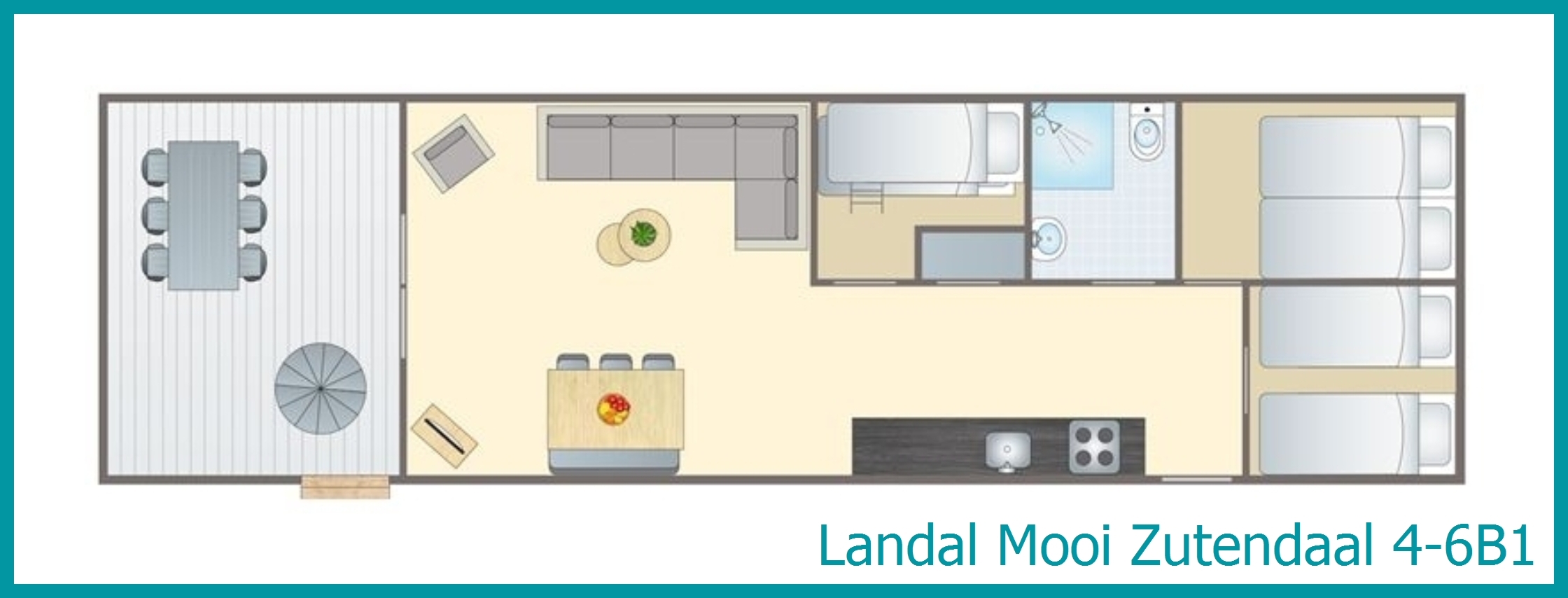 4-6-person chalet 4-6B1 at Mooi Zutendaal